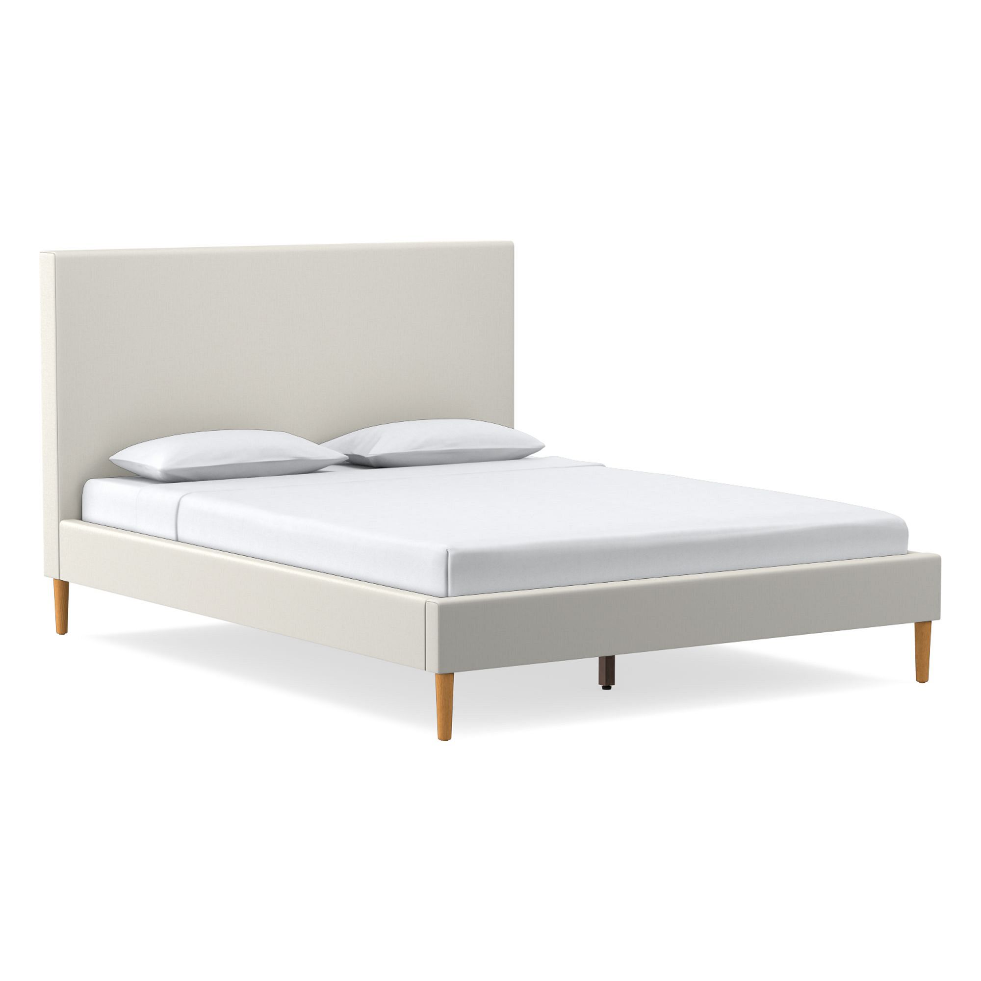 Emmett Nontufted Bed - Wood Legs | West Elm