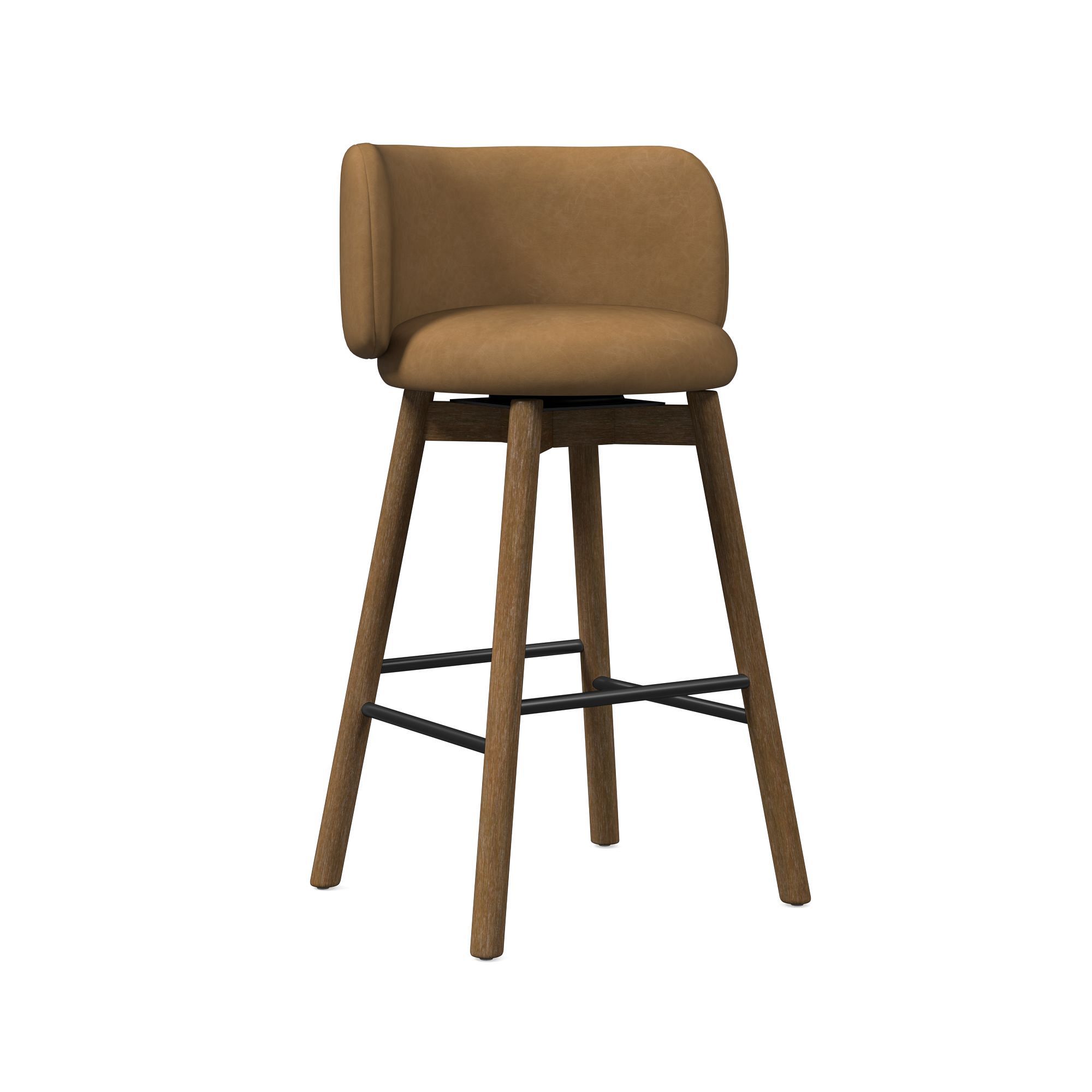 Devon Leather Bar & Counter Stools  | West Elm