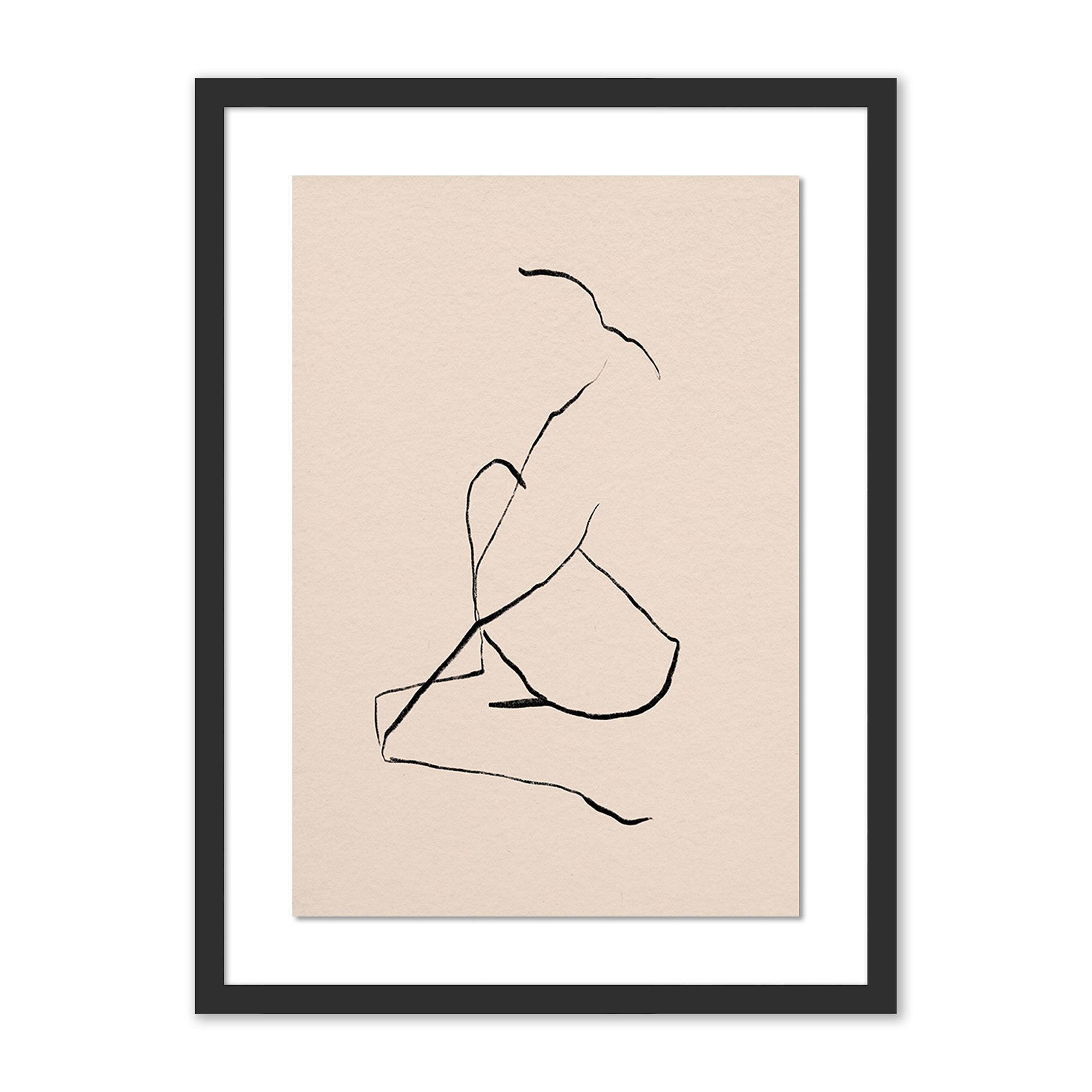 Series No. 2 Nude Sketch Framed Wall Art by Roseanne Kenny | West Elm