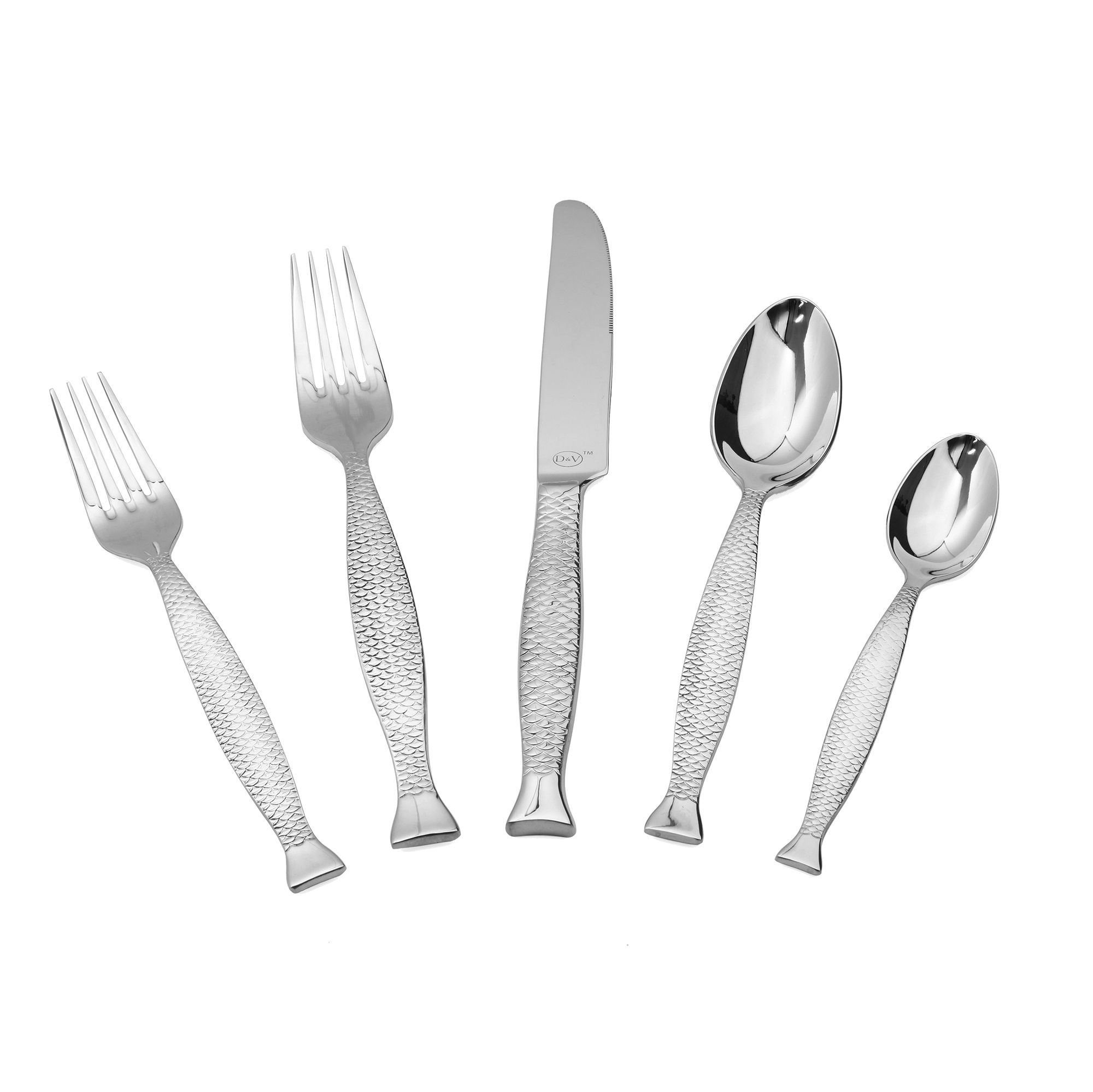 Siren Stainless Steel Flatware (Set of 5) | West Elm