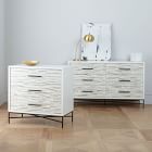 Wood Tiled 3-Drawer Dresser