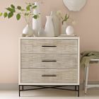 Wood Tiled 3-Drawer Dresser