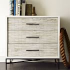 Wood Tiled 3-Drawer Dresser