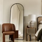 Metal Frame Arched Floor Mirror