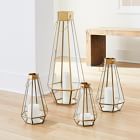 Faceted Glass &amp; Metal Lanterns