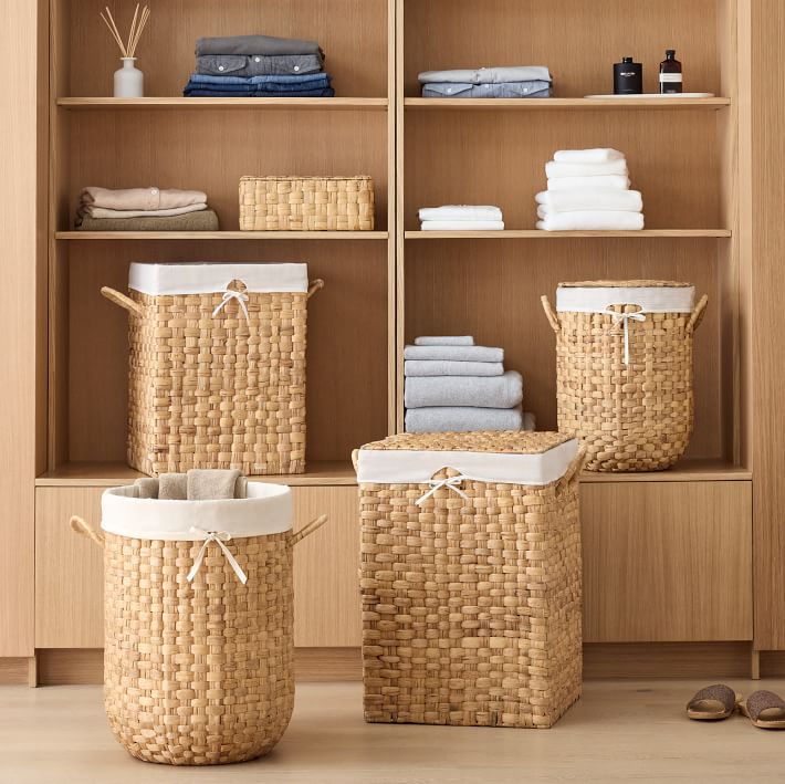 Woven Rattan Laundry Baskets