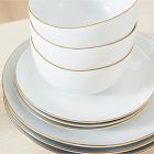 Organic Gold Rimmed Dinnerware Collection