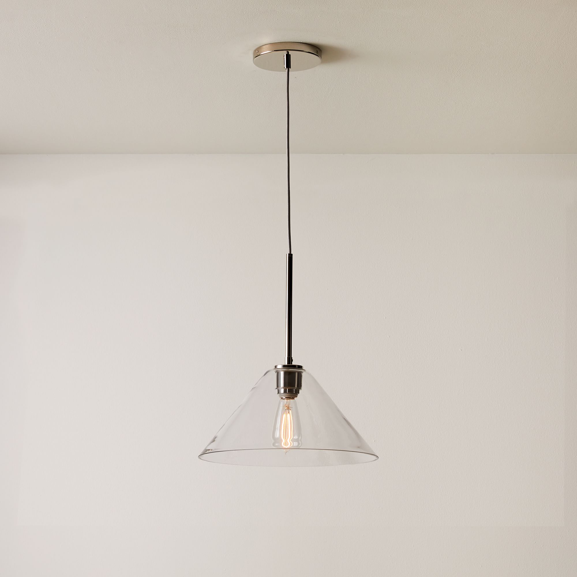 Sculptural Cone Pendant | West Elm