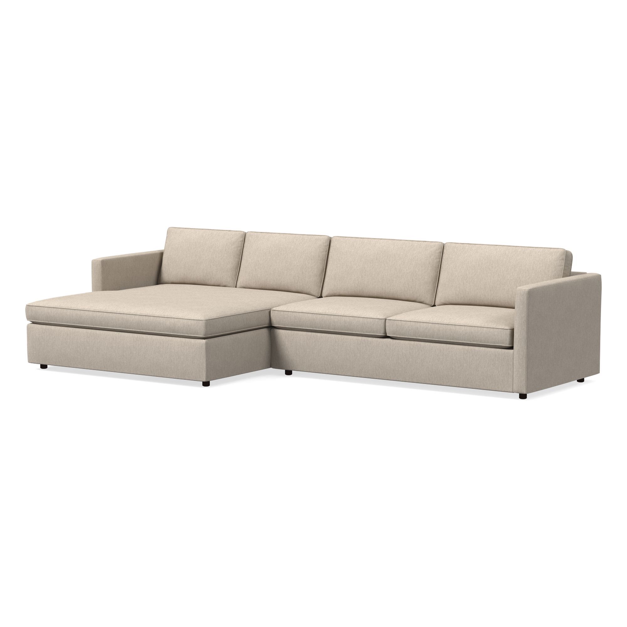 Harris Double Wide Chaise Sectional | Sofa With West Elm