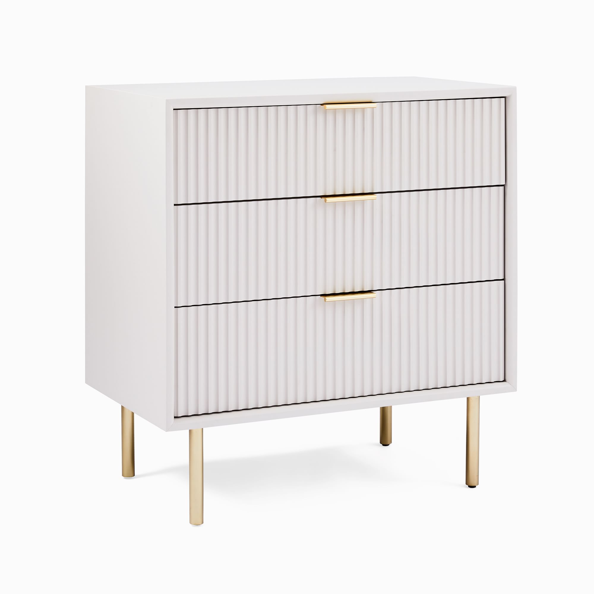 Quinn Closed 3-Drawer Nightstand (28") | West Elm