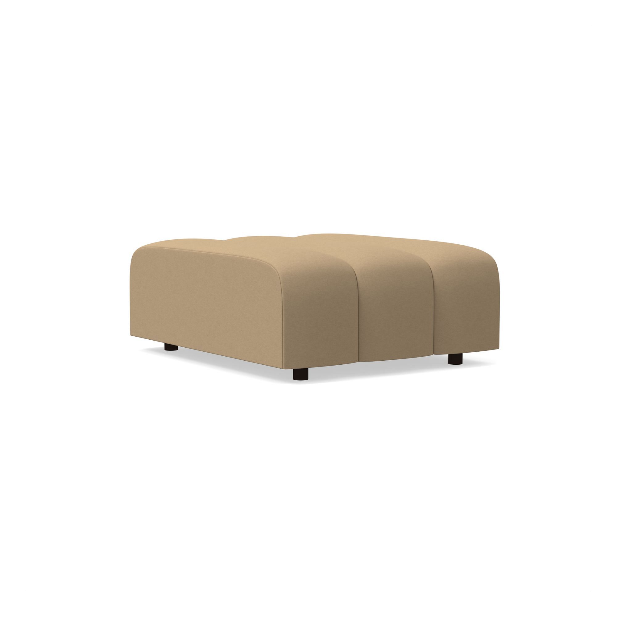 Avalon Channeled Ottoman | West Elm