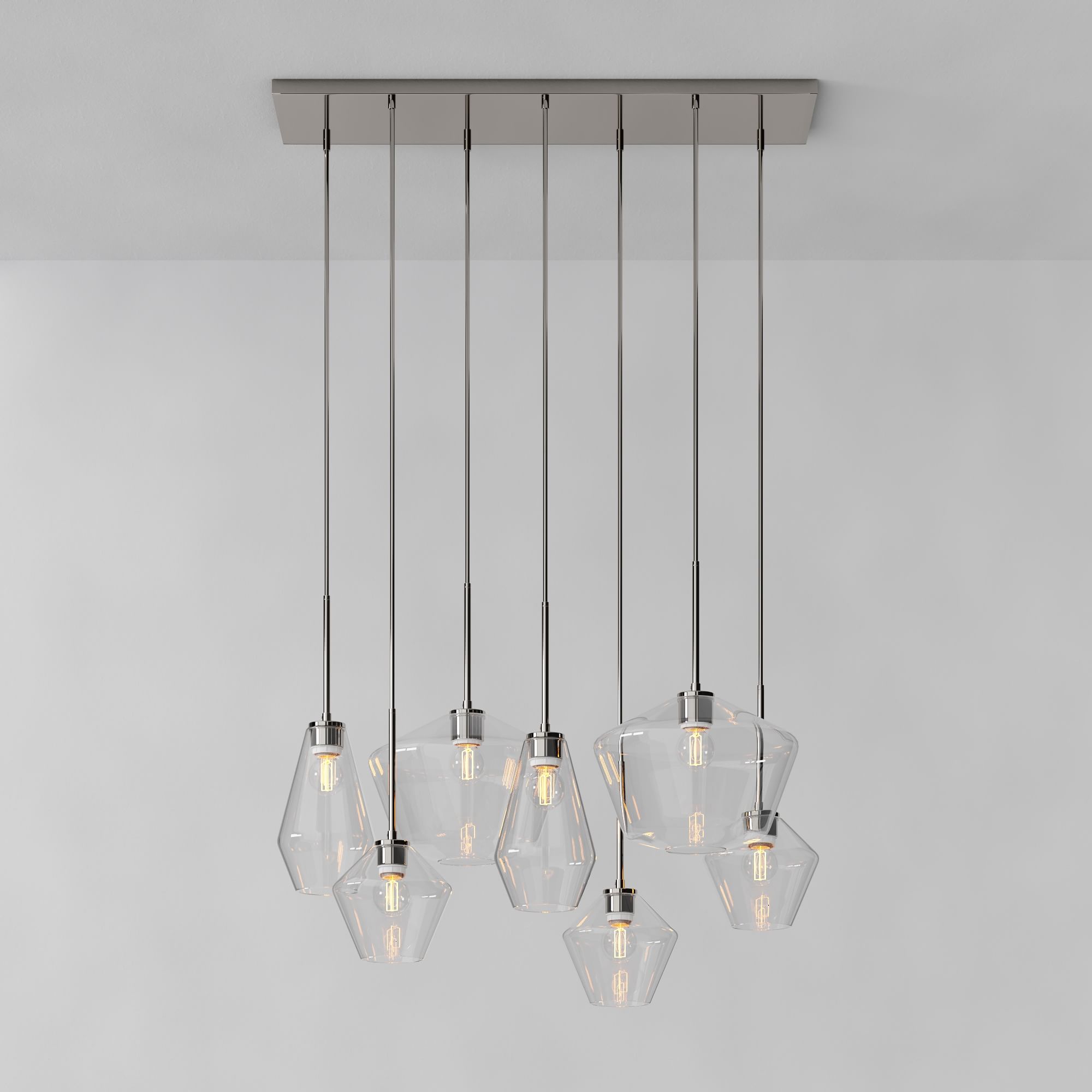 Sculptural 7-Light Geo Chandelier | West Elm