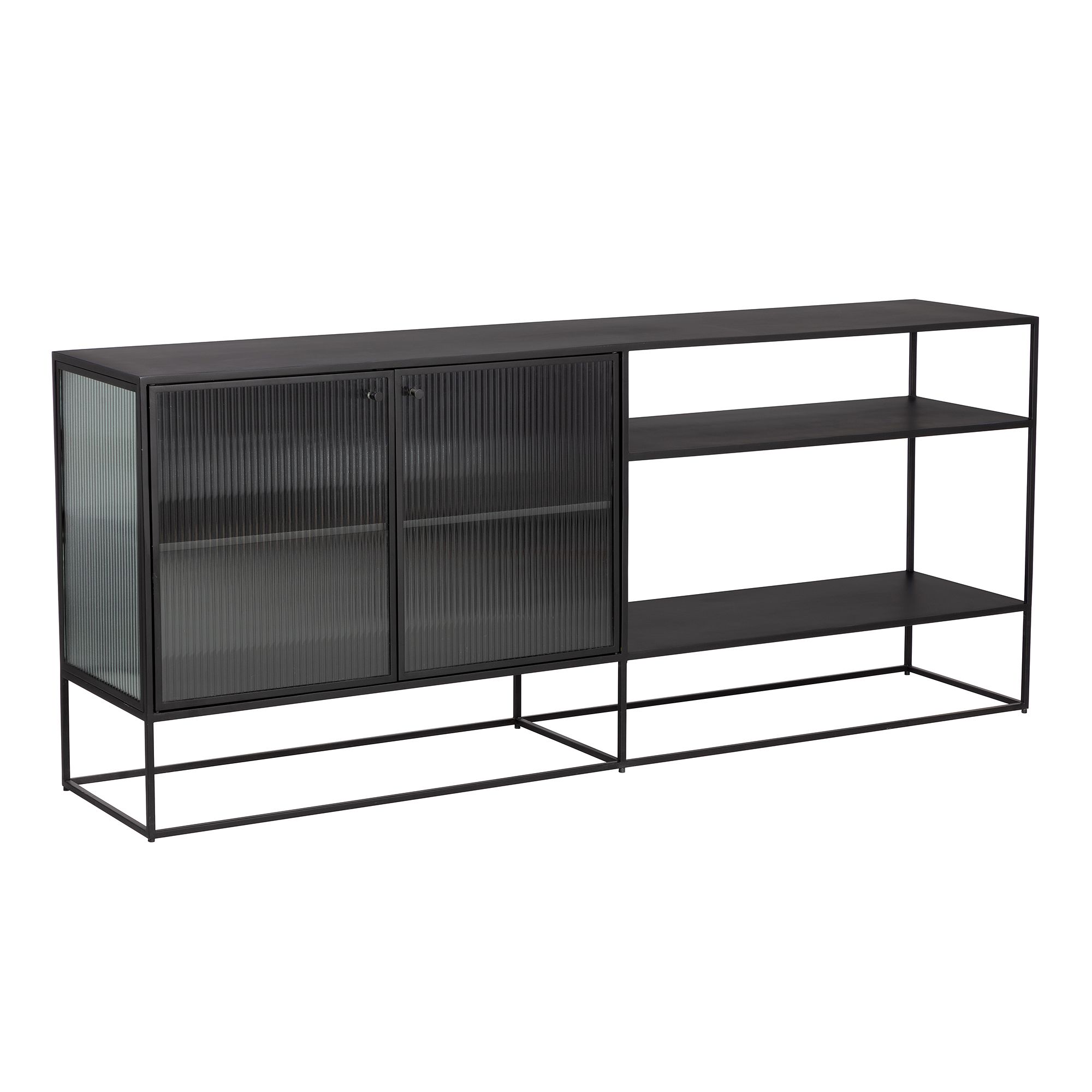 Ridged Glass & Metal Buffet (35.5"–71") | West Elm