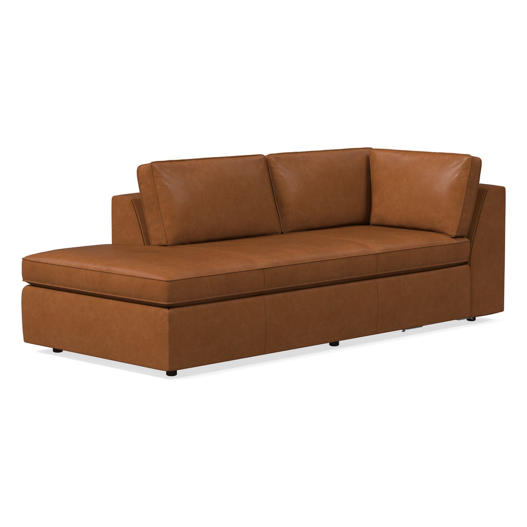 Build Your Own - Harris Leather Sectional | West Elm