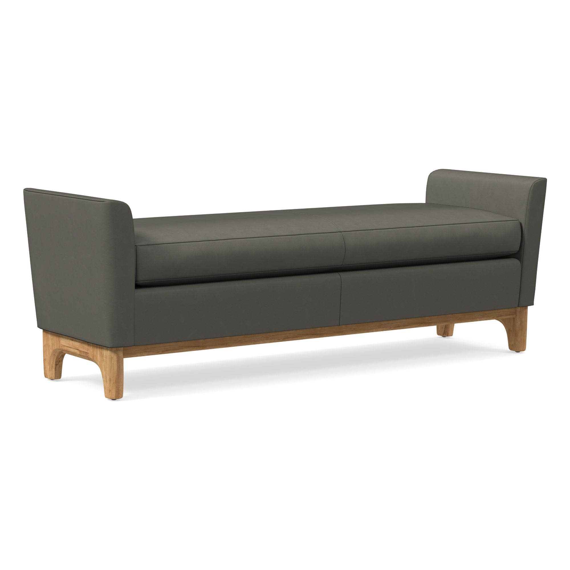 Harvey Leather Bench | West Elm