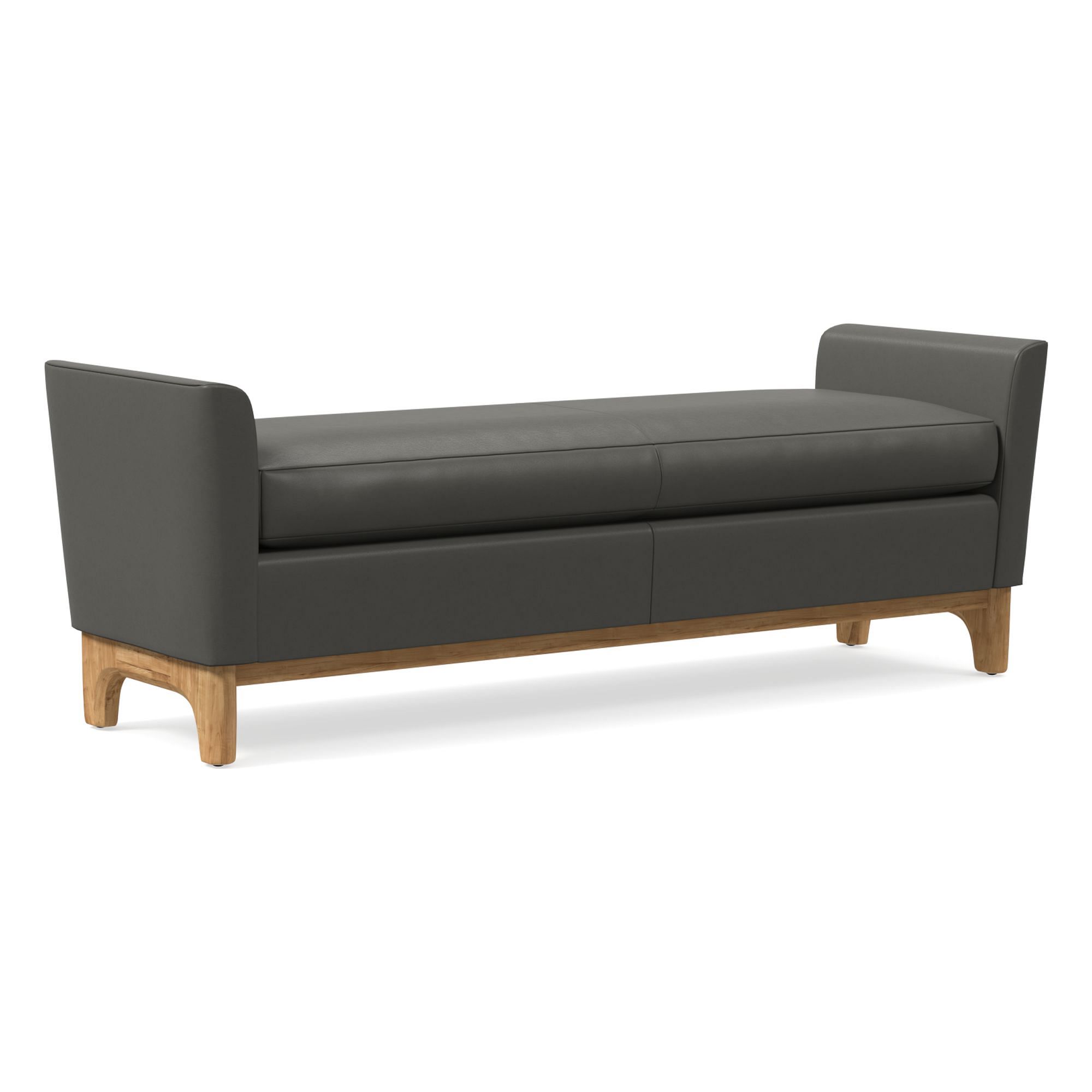 Harvey Leather Bench | West Elm