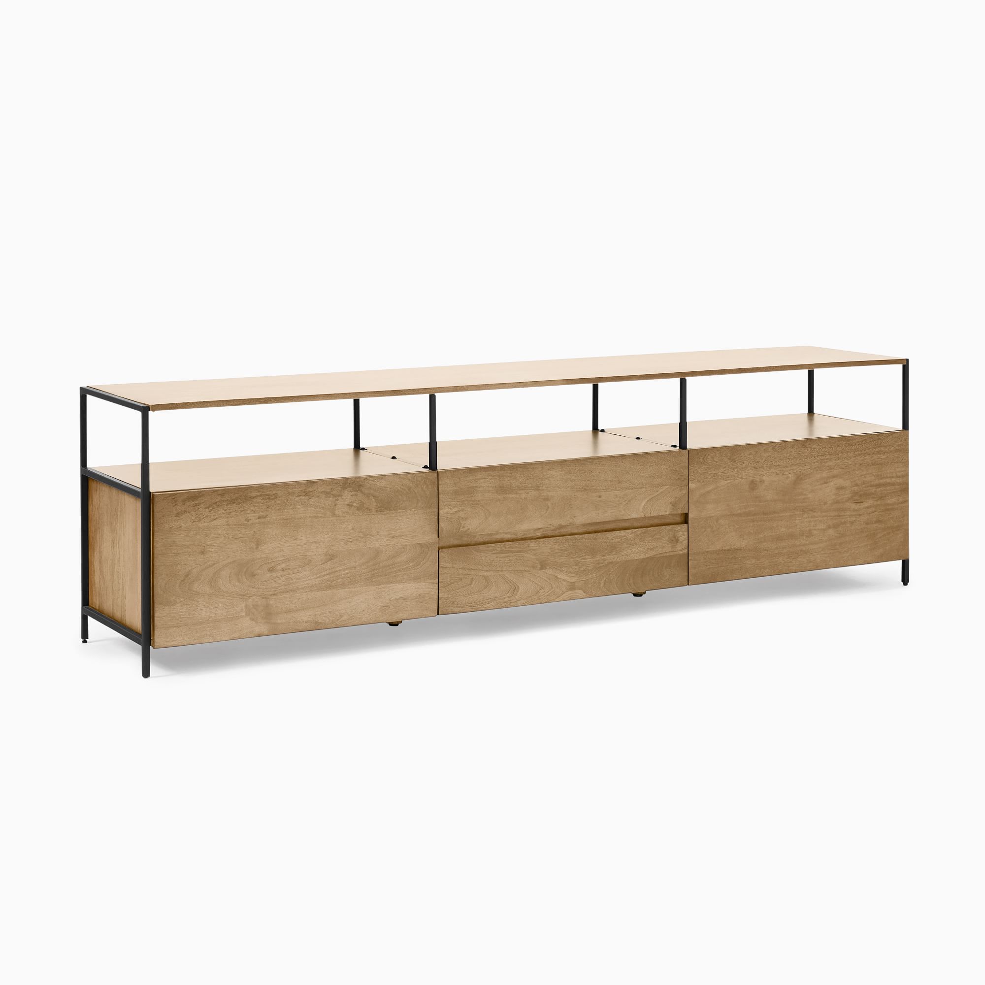 Industrial Storage Media Console (80"–96") | West Elm