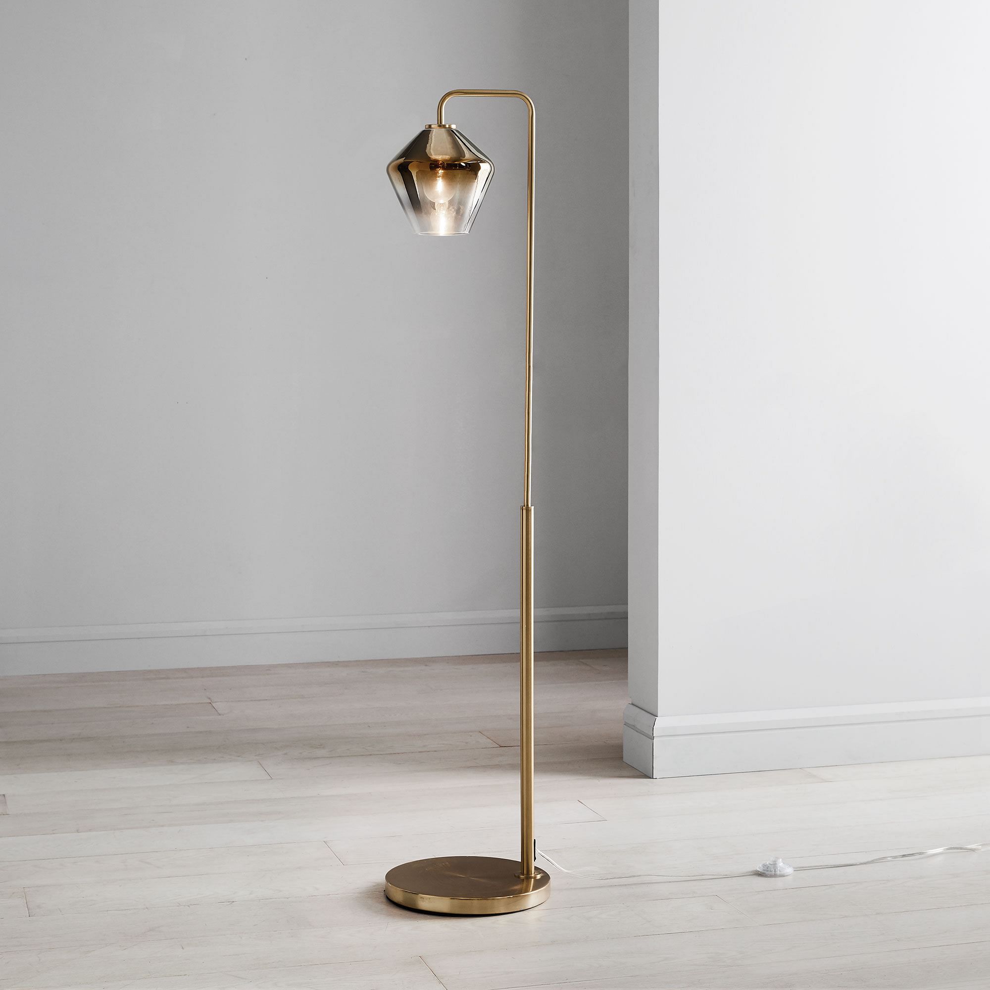 Sculptural Glass Geo Floor Lamp | West Elm