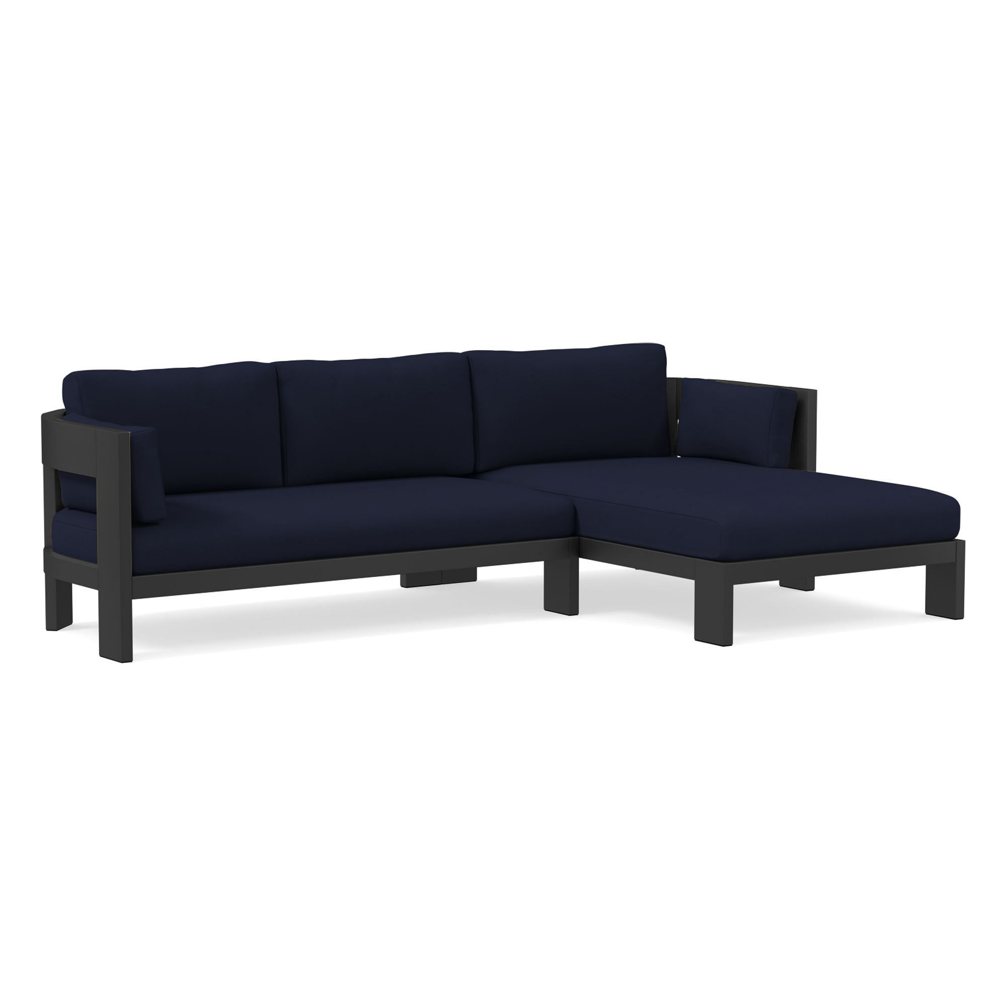 Caldera Aluminum Outdoor -Piece Chaise Sectional Cushion Covers | West Elm