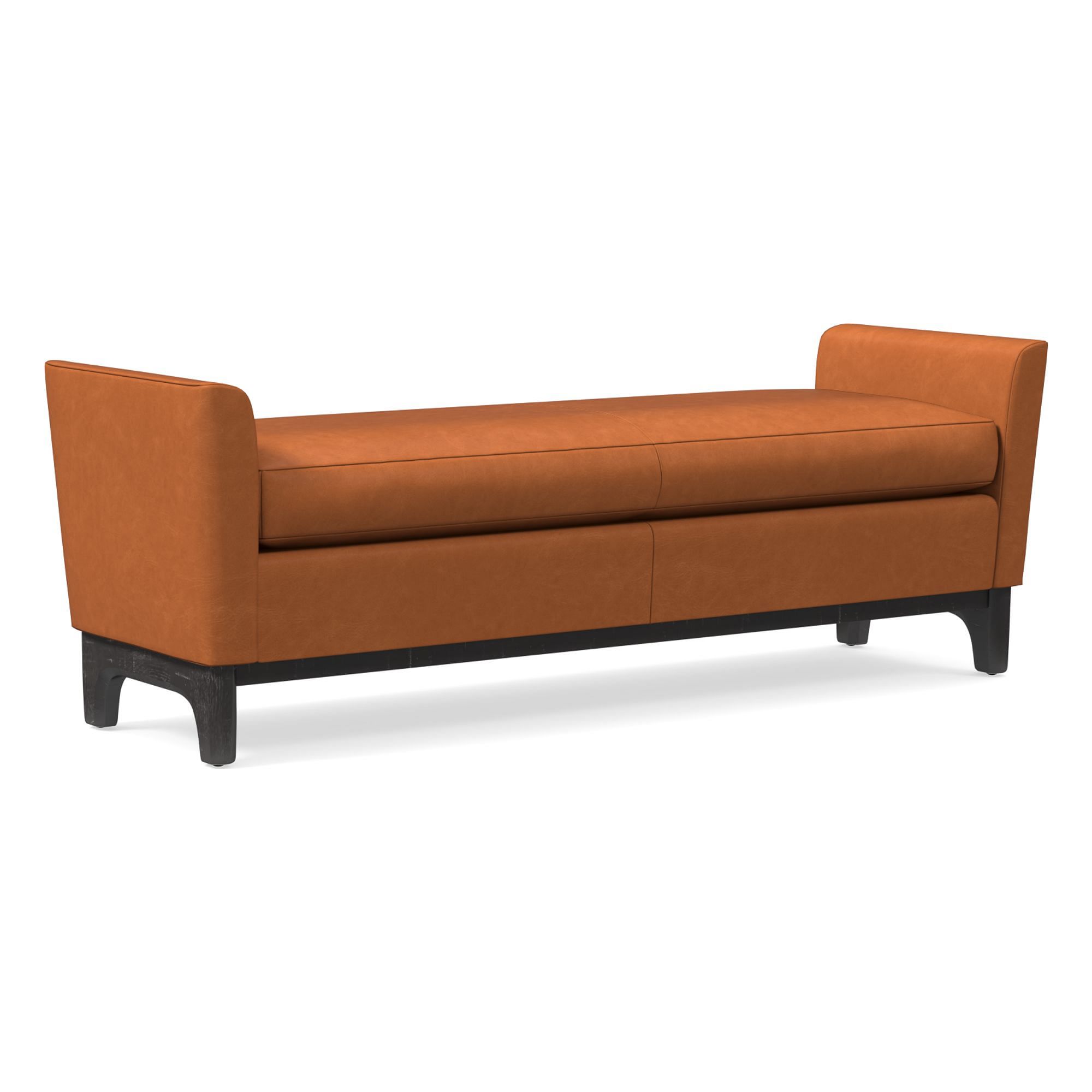 Harvey Leather Bench | West Elm