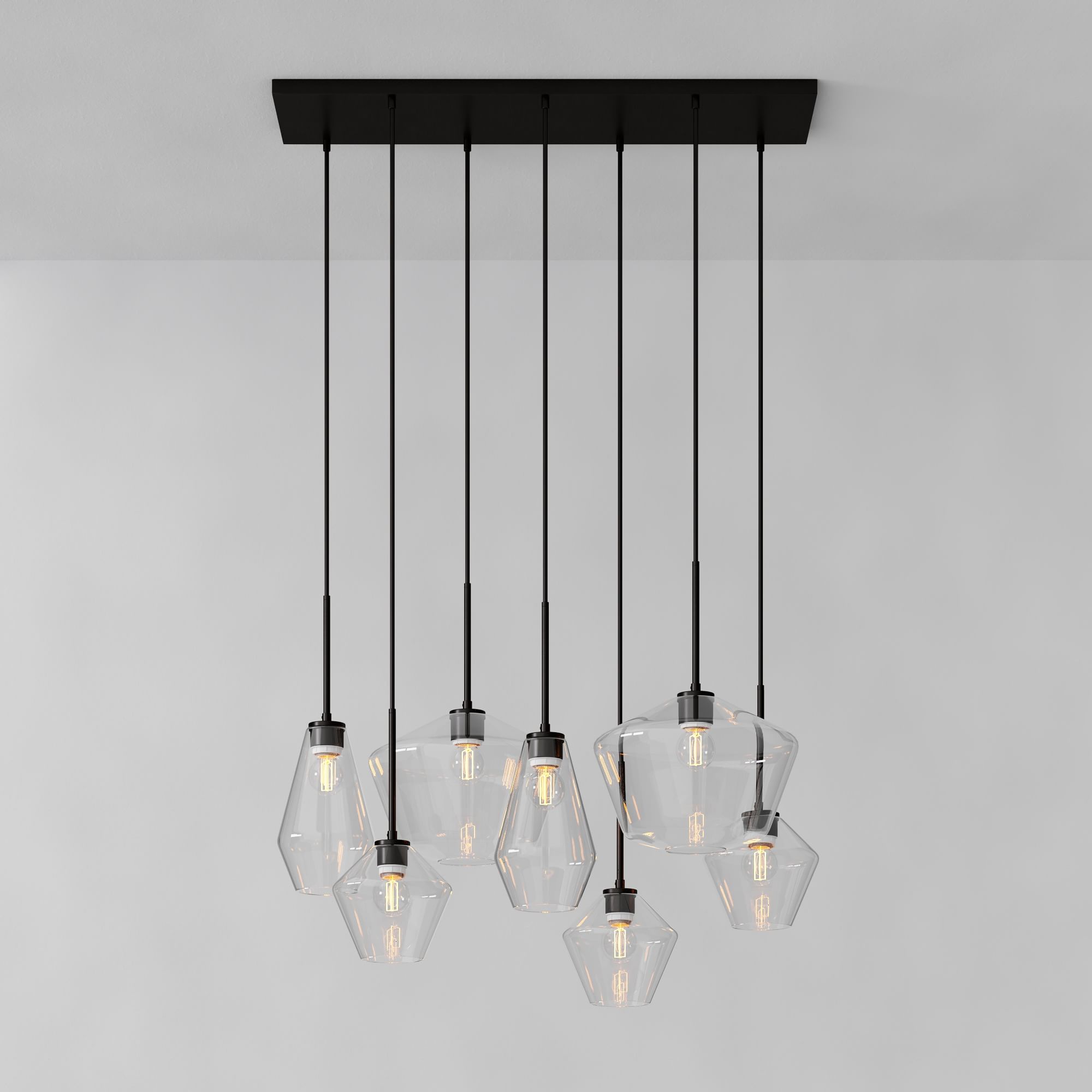 Sculptural 7-Light Geo Chandelier | West Elm