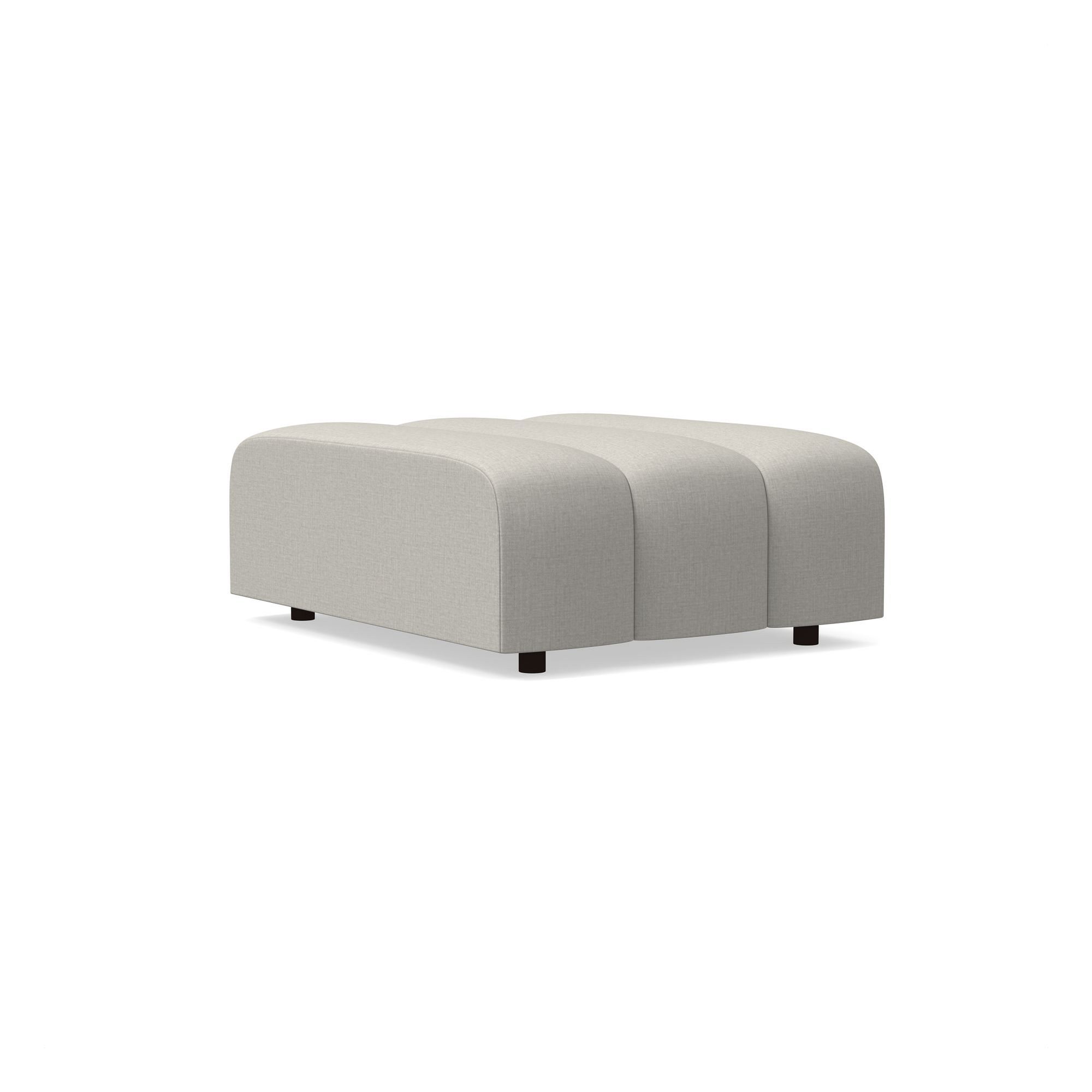 Avalon Channeled Ottoman | West Elm