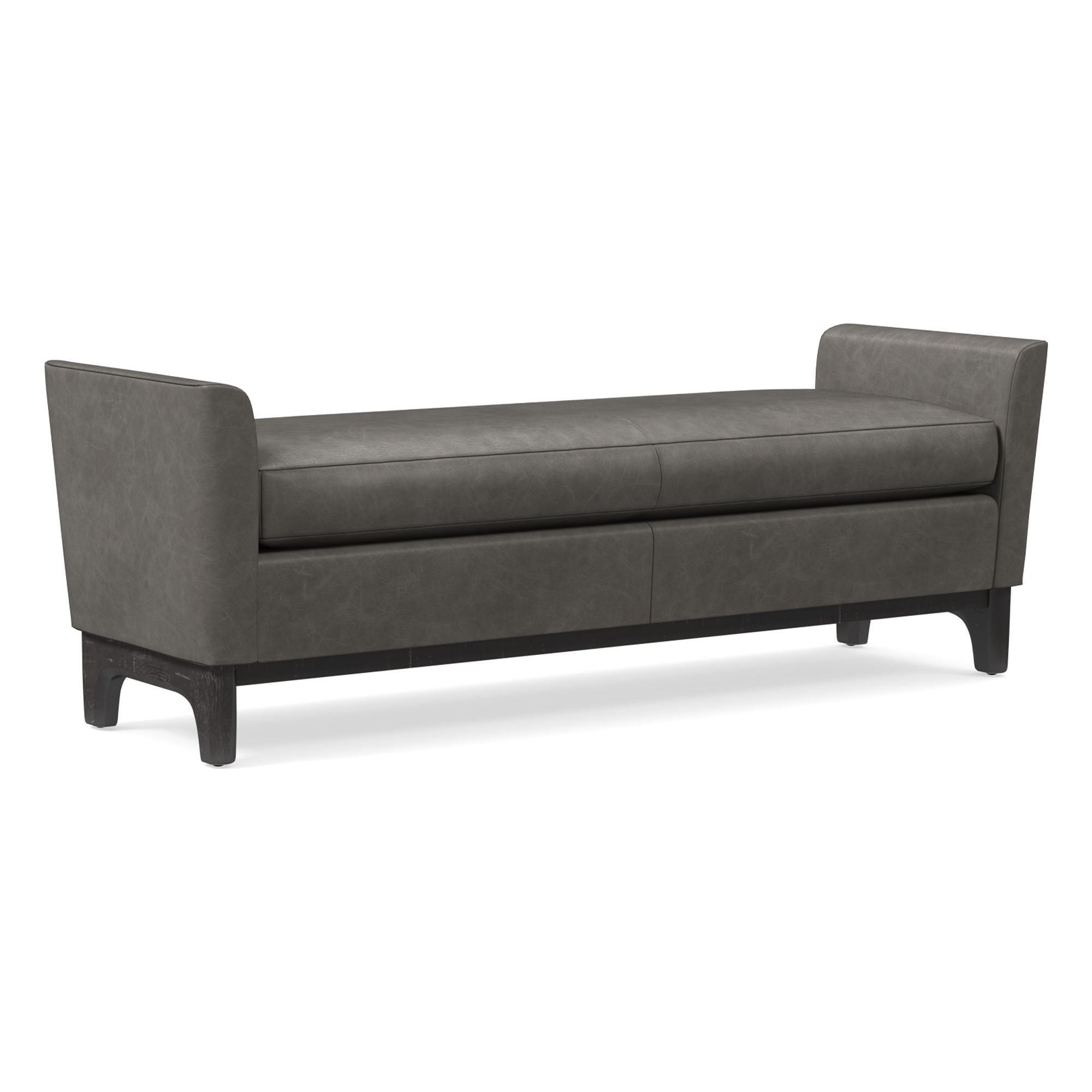 Harvey Leather Bench | West Elm