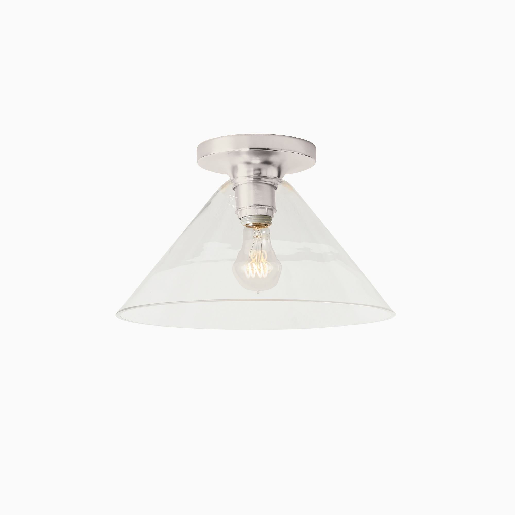 Sculptural Cone Flush Mount | West Elm