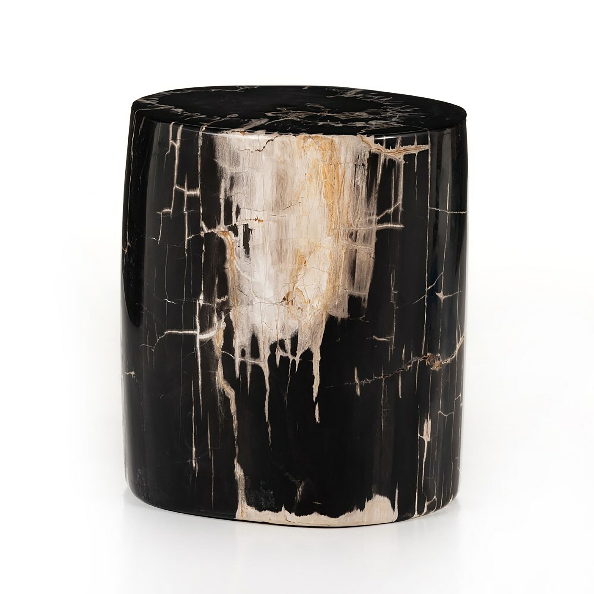 Petrified Wood Side Table (12") | West Elm