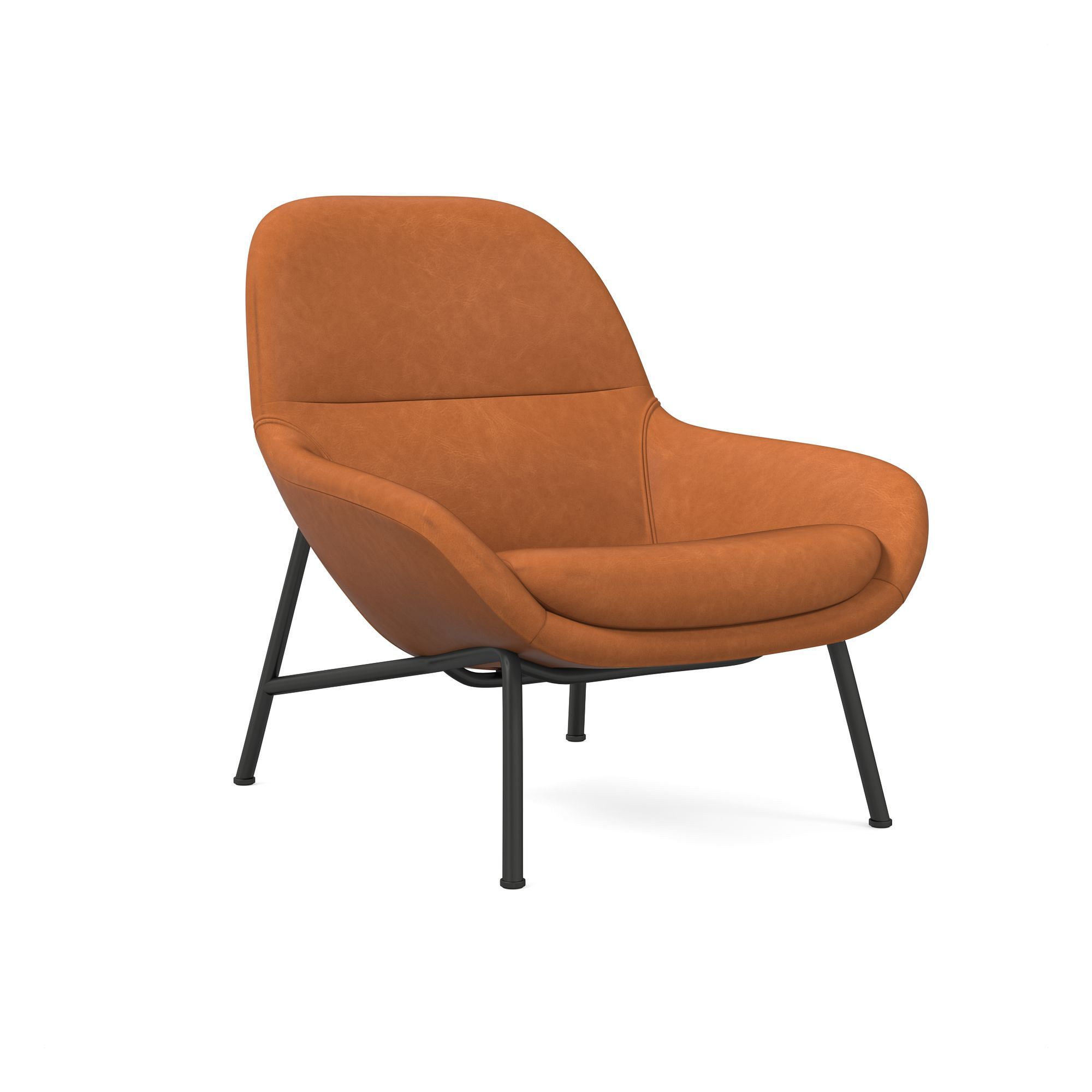 Fillmore Mid-Century Leather Chair | West Elm