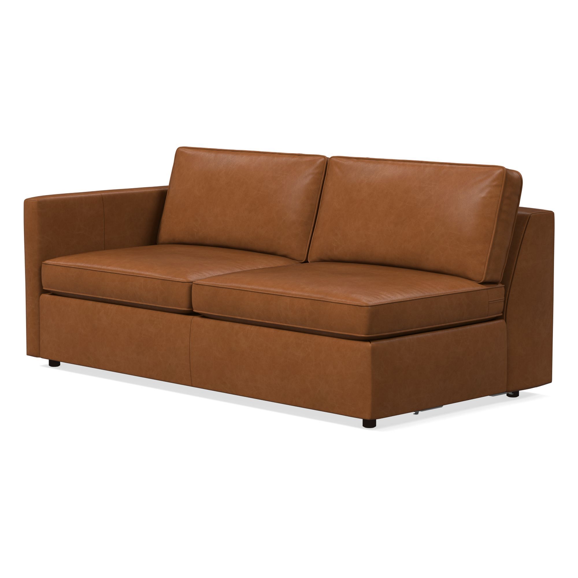 Build Your Own - Harris Leather Sectional | West Elm