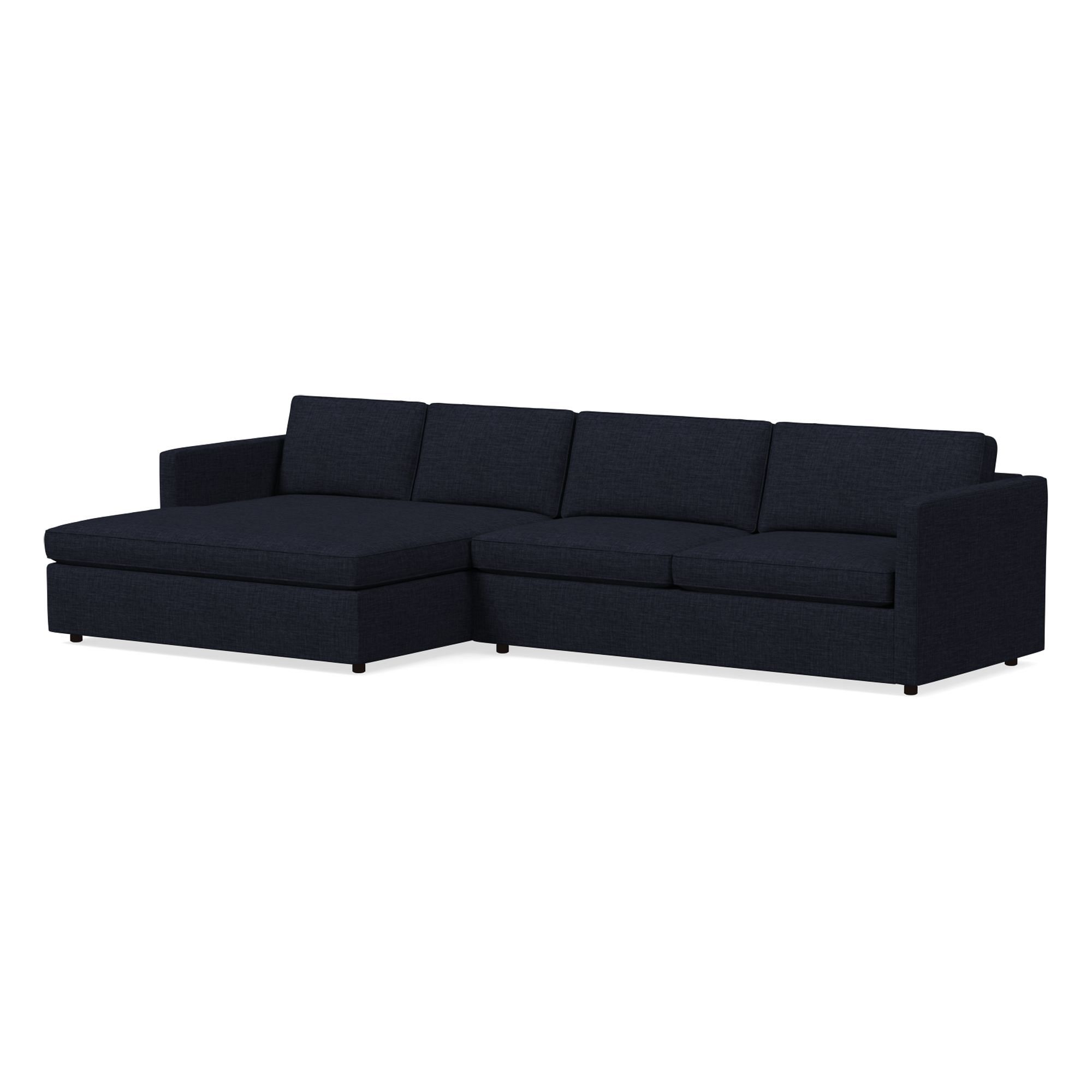 Harris Double Wide Chaise Sectional | Sofa With West Elm