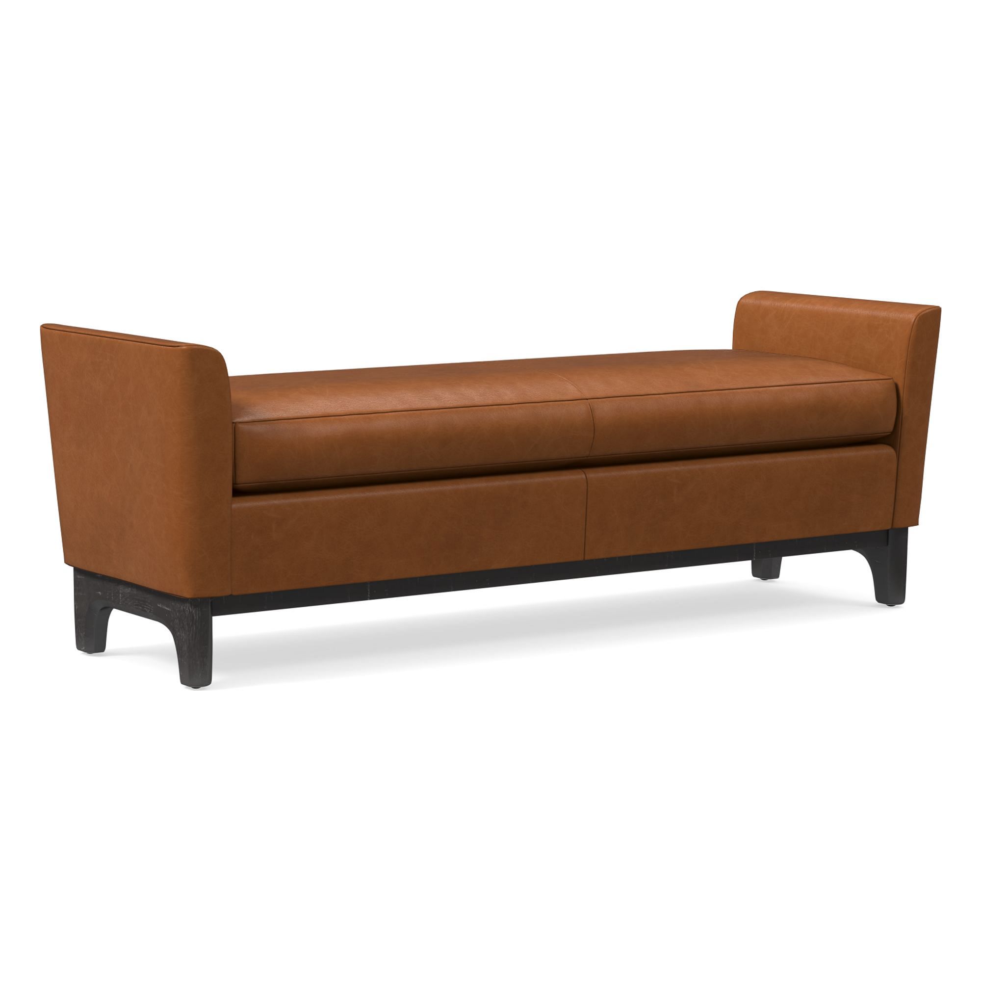 Harvey Leather Bench | West Elm