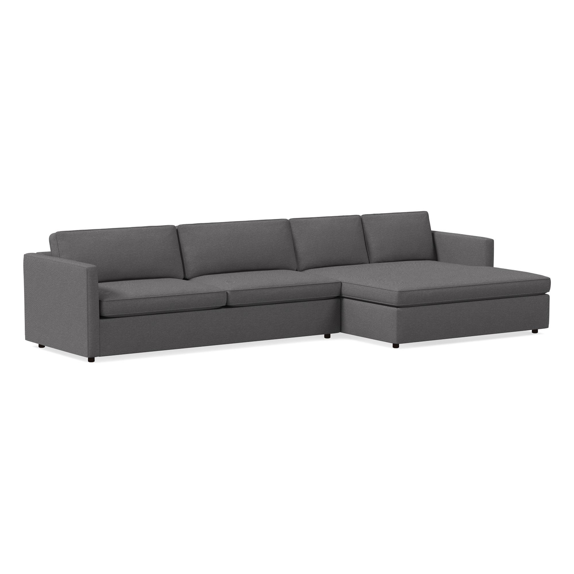 Harris Double Wide Chaise Sectional | Sofa With West Elm