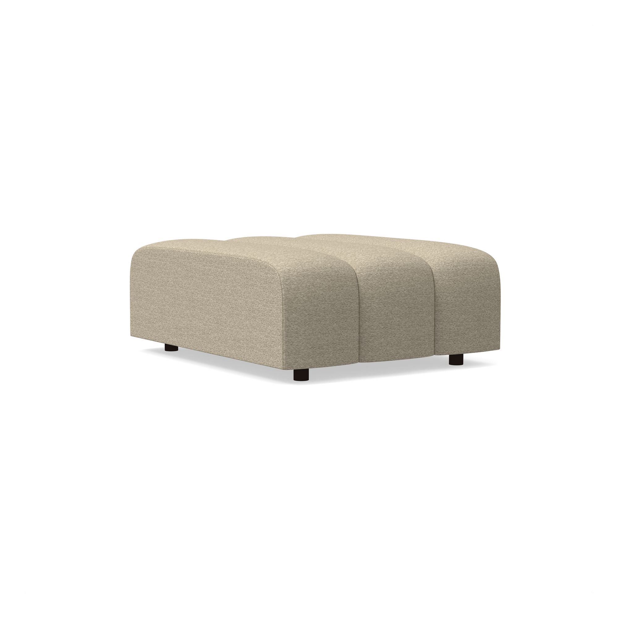 Avalon Channeled Ottoman | West Elm