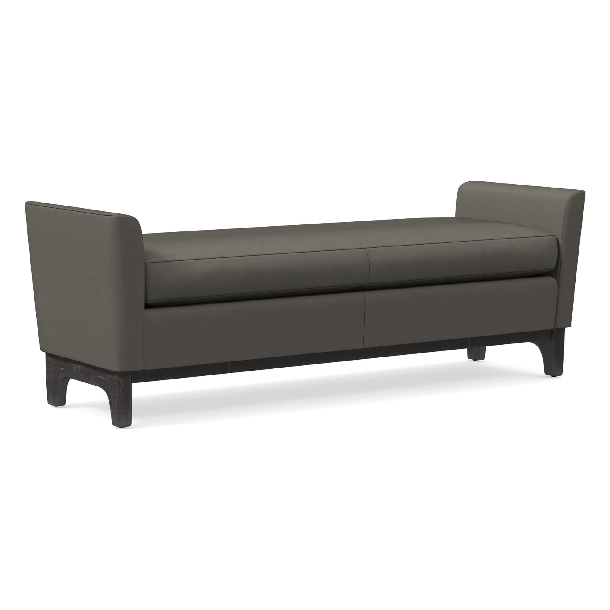 Harvey Leather Bench | West Elm