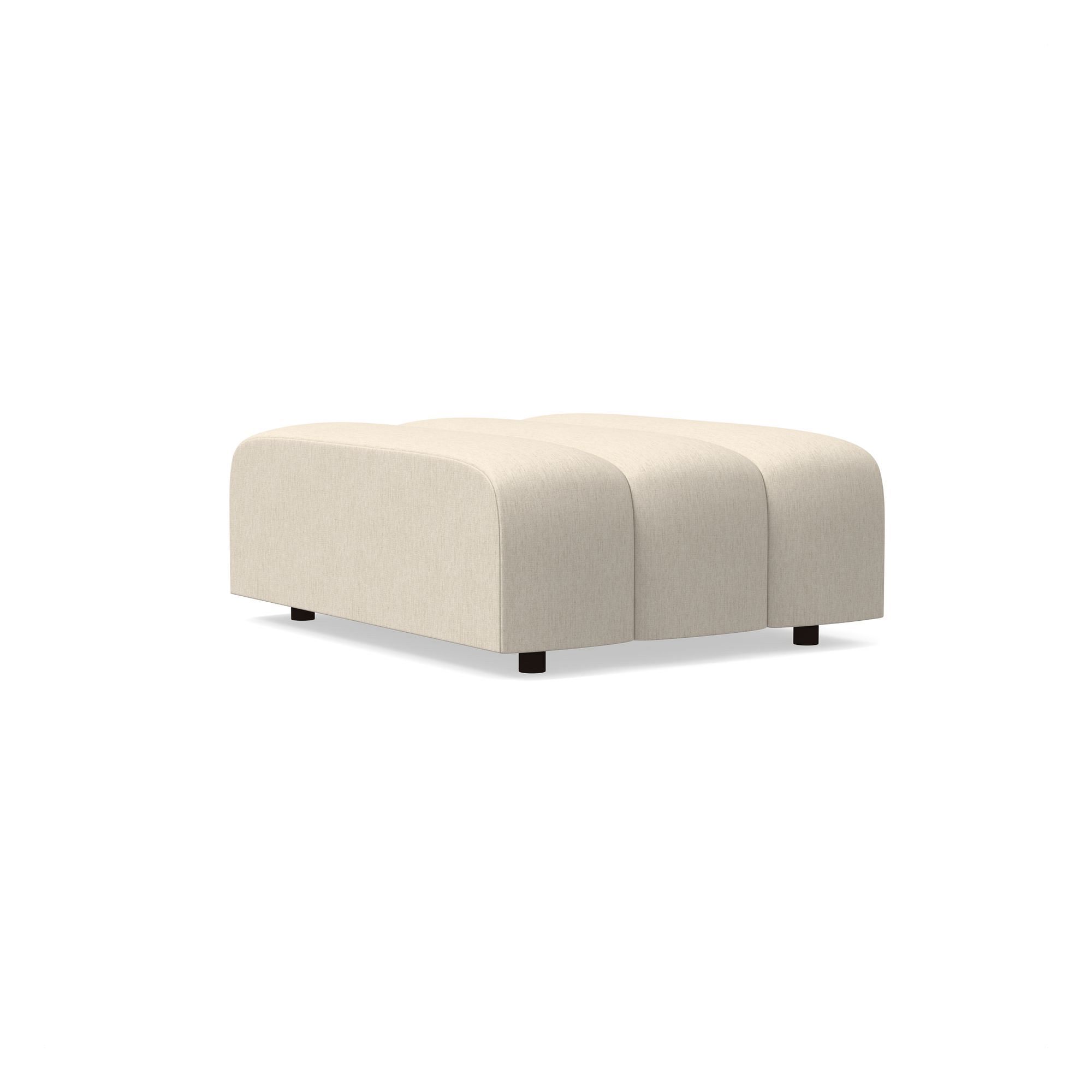 Avalon Channeled Ottoman | West Elm