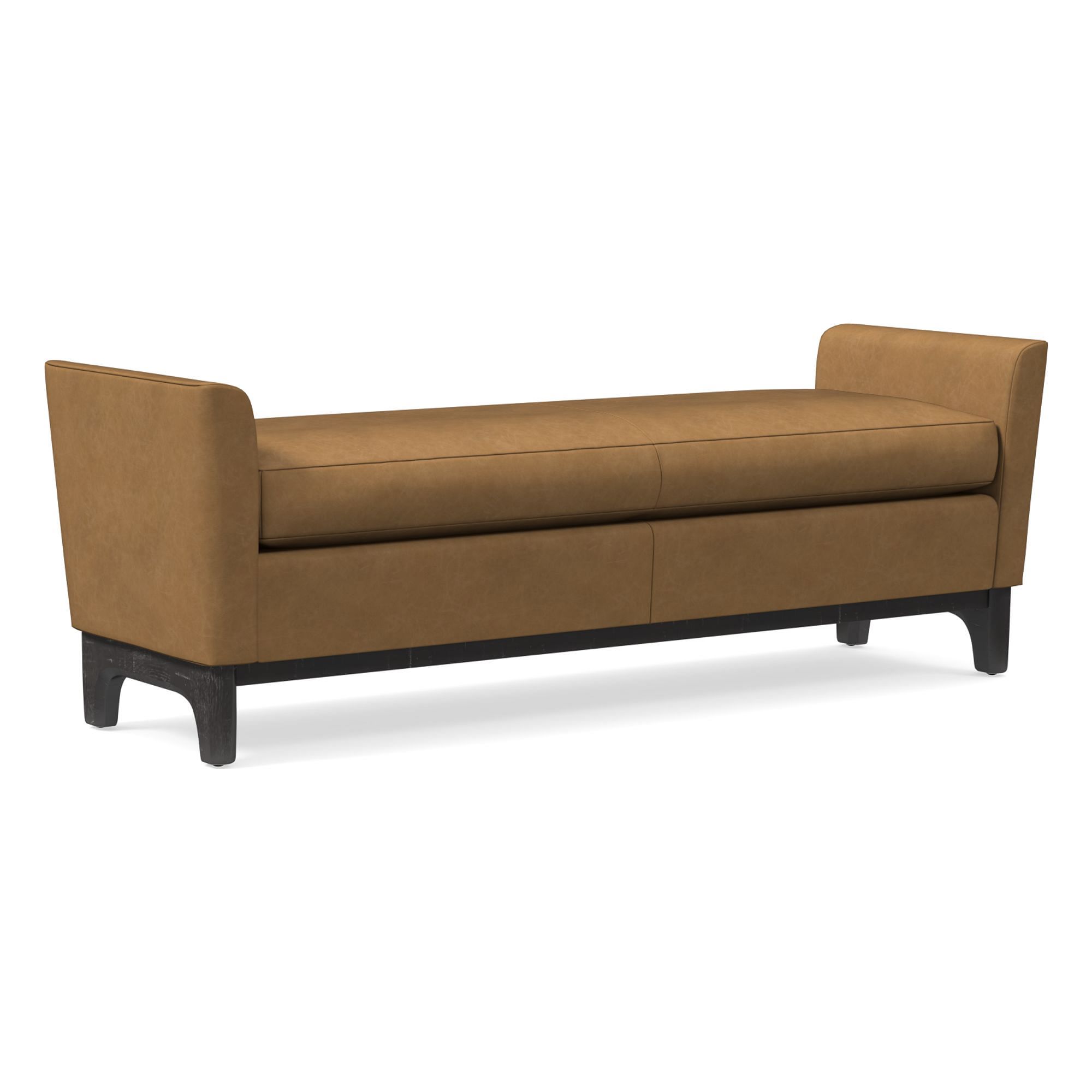 Harvey Leather Bench | West Elm