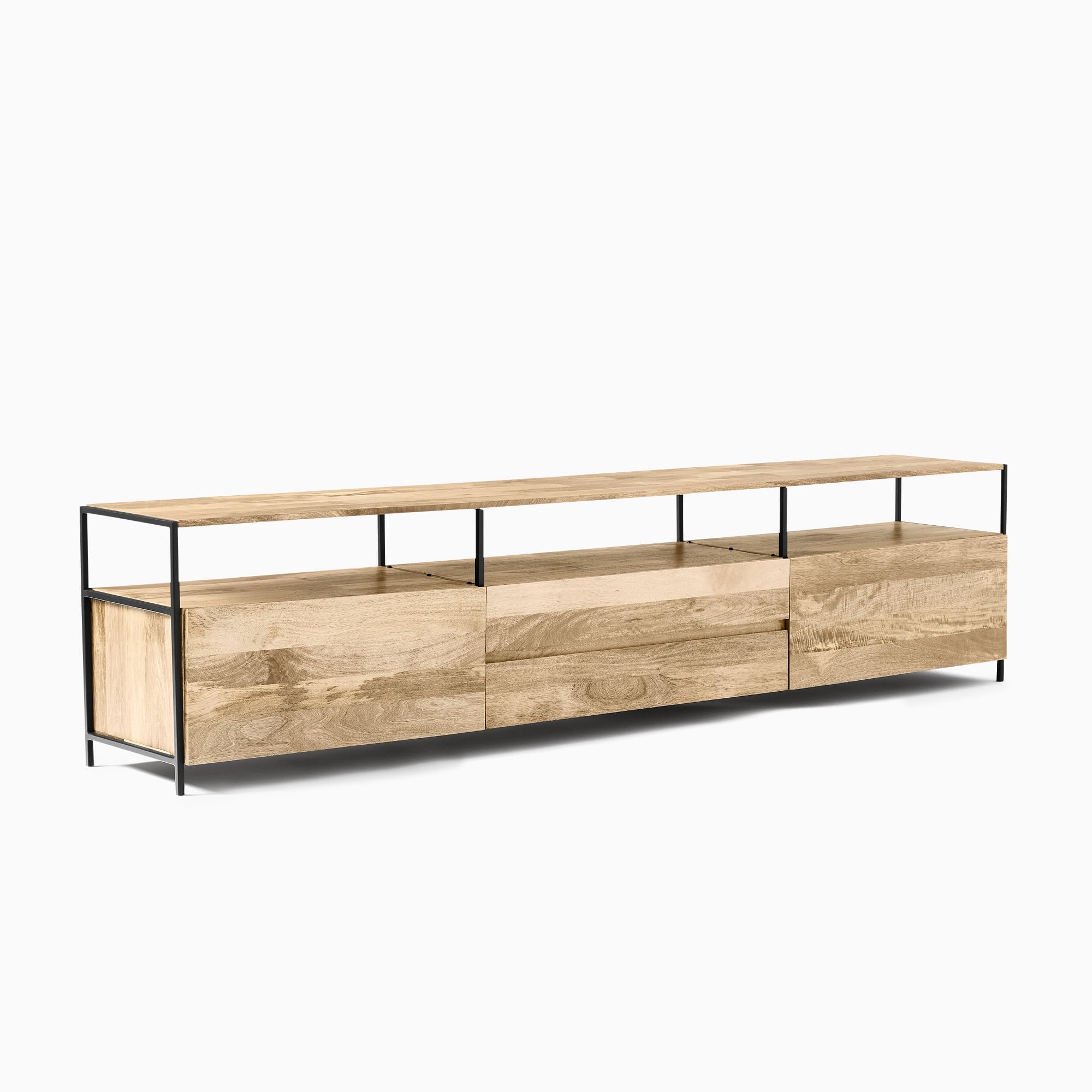 Industrial Storage Media Console (80"–96") | West Elm