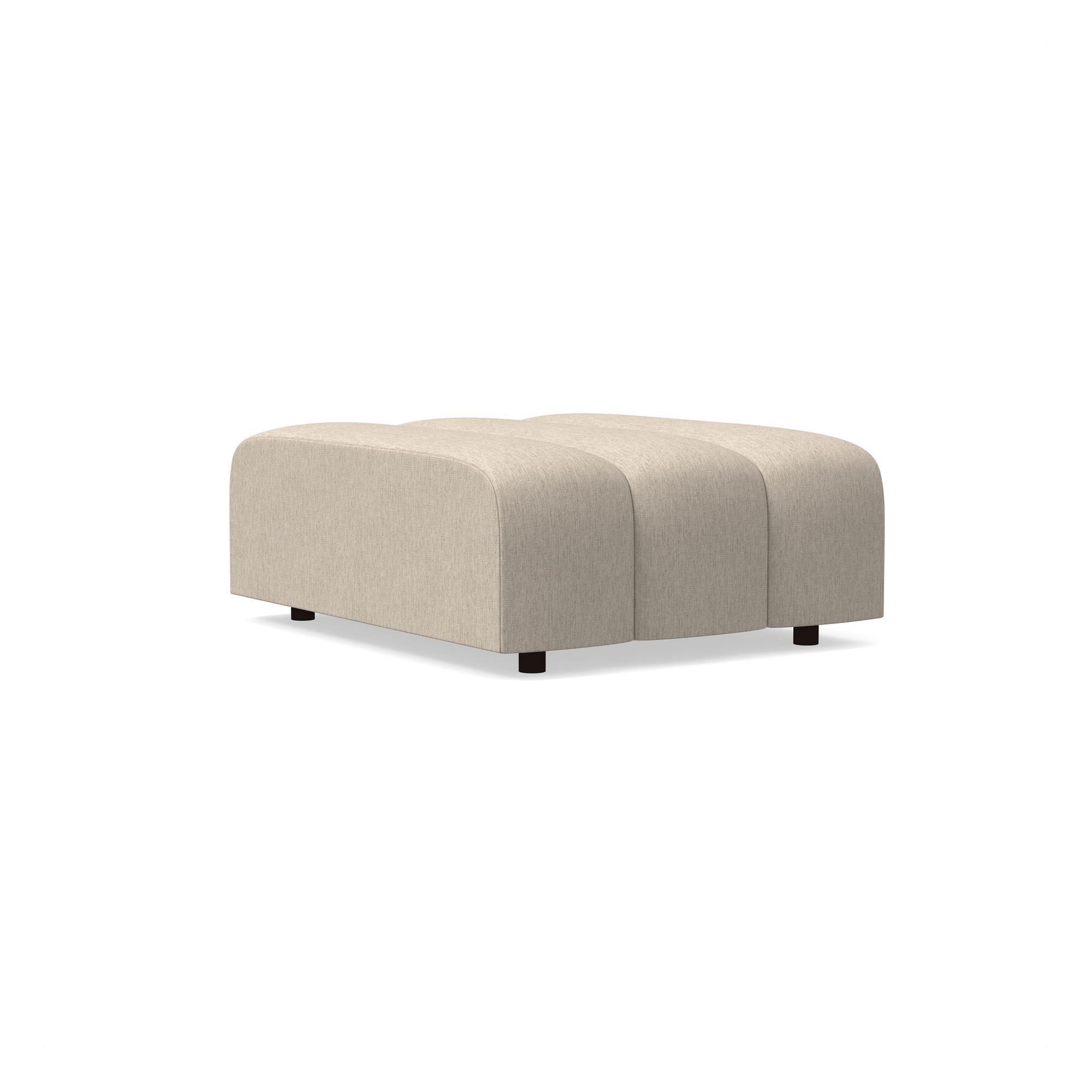 Avalon Channeled Ottoman | West Elm