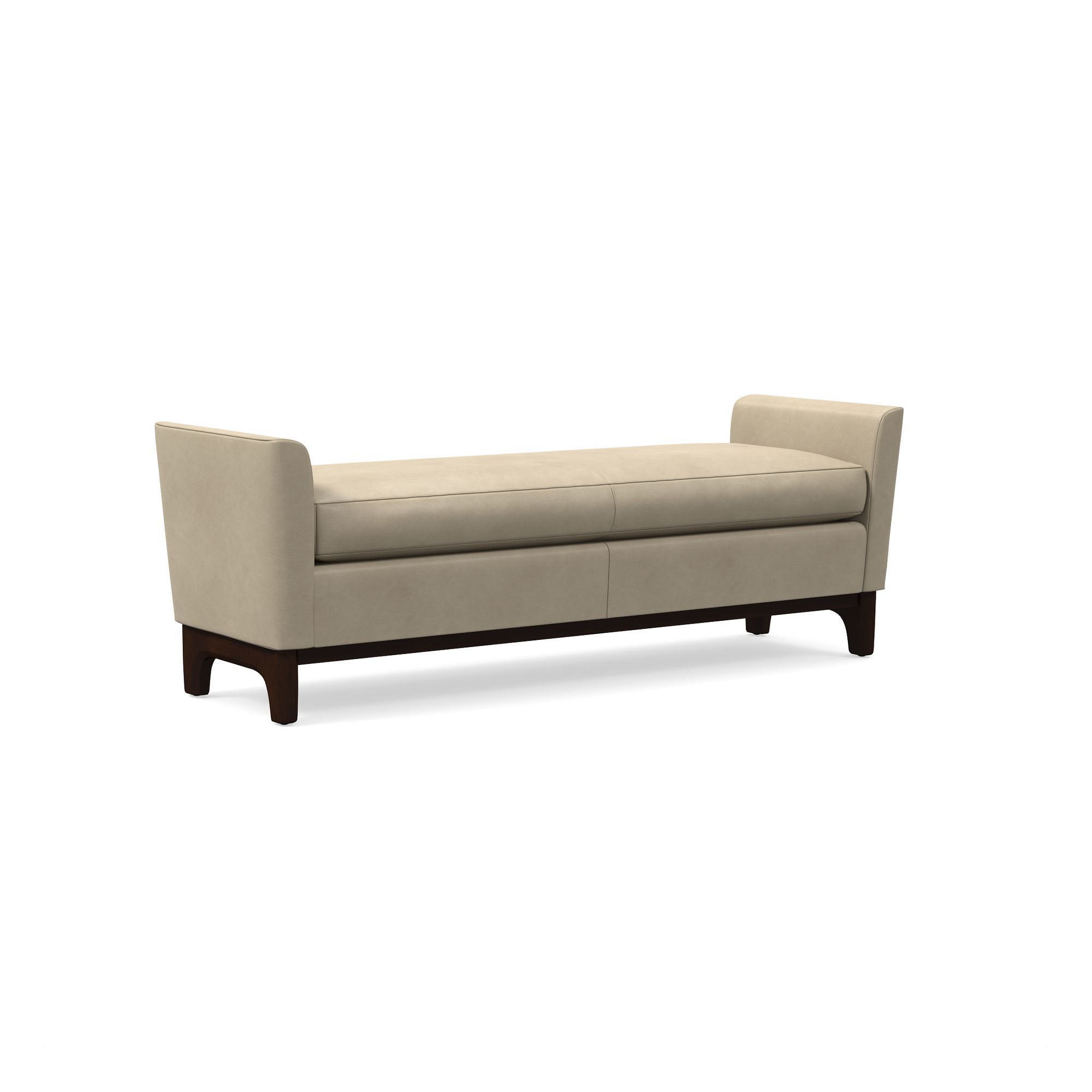 Harvey Leather Bench | West Elm