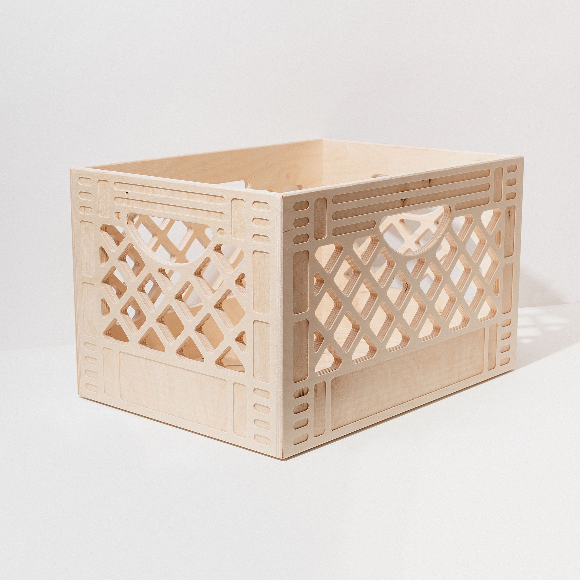 WAAM Industries Wooden Milk Crate | West Elm