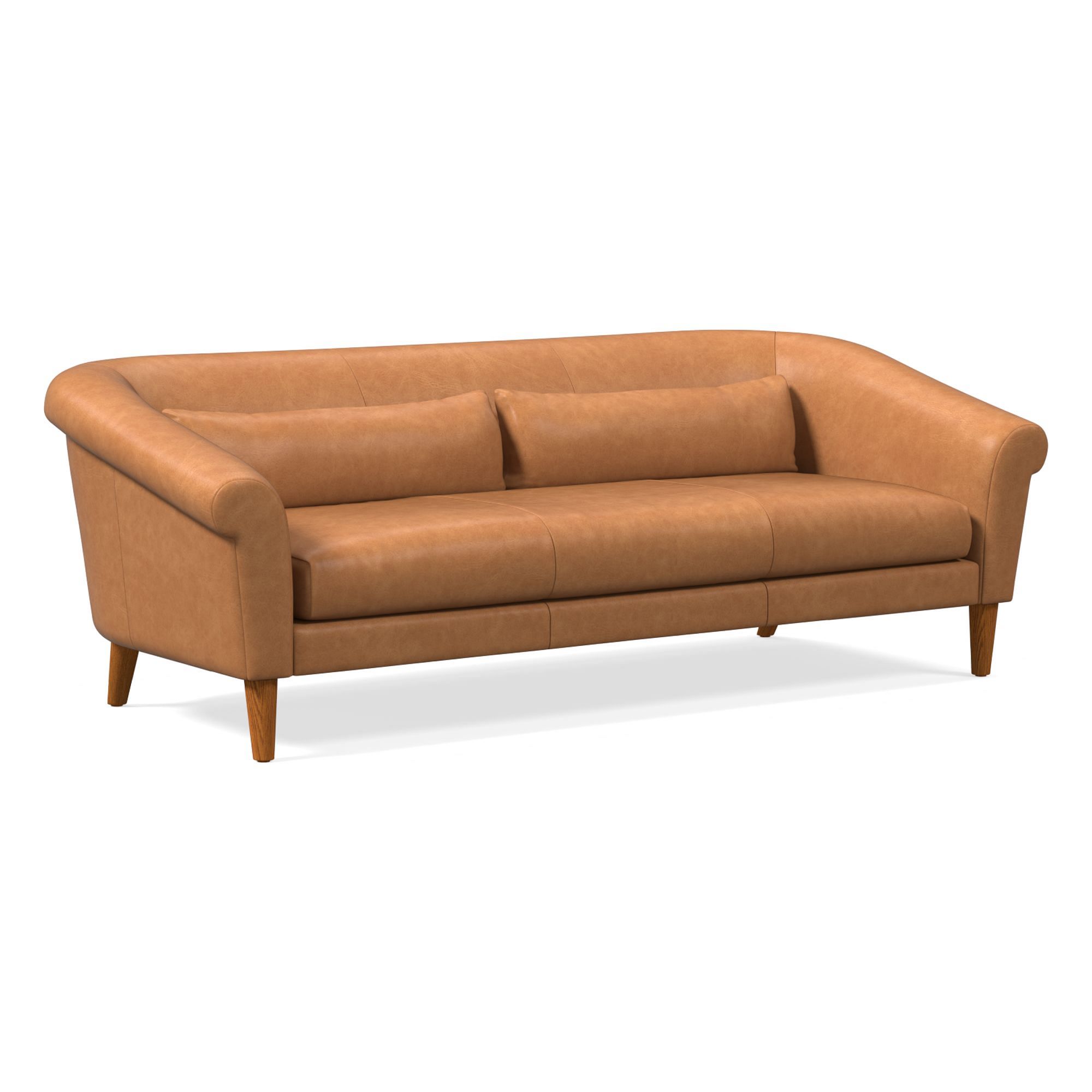 Parlor Leather Sofa (60"–82") | West Elm