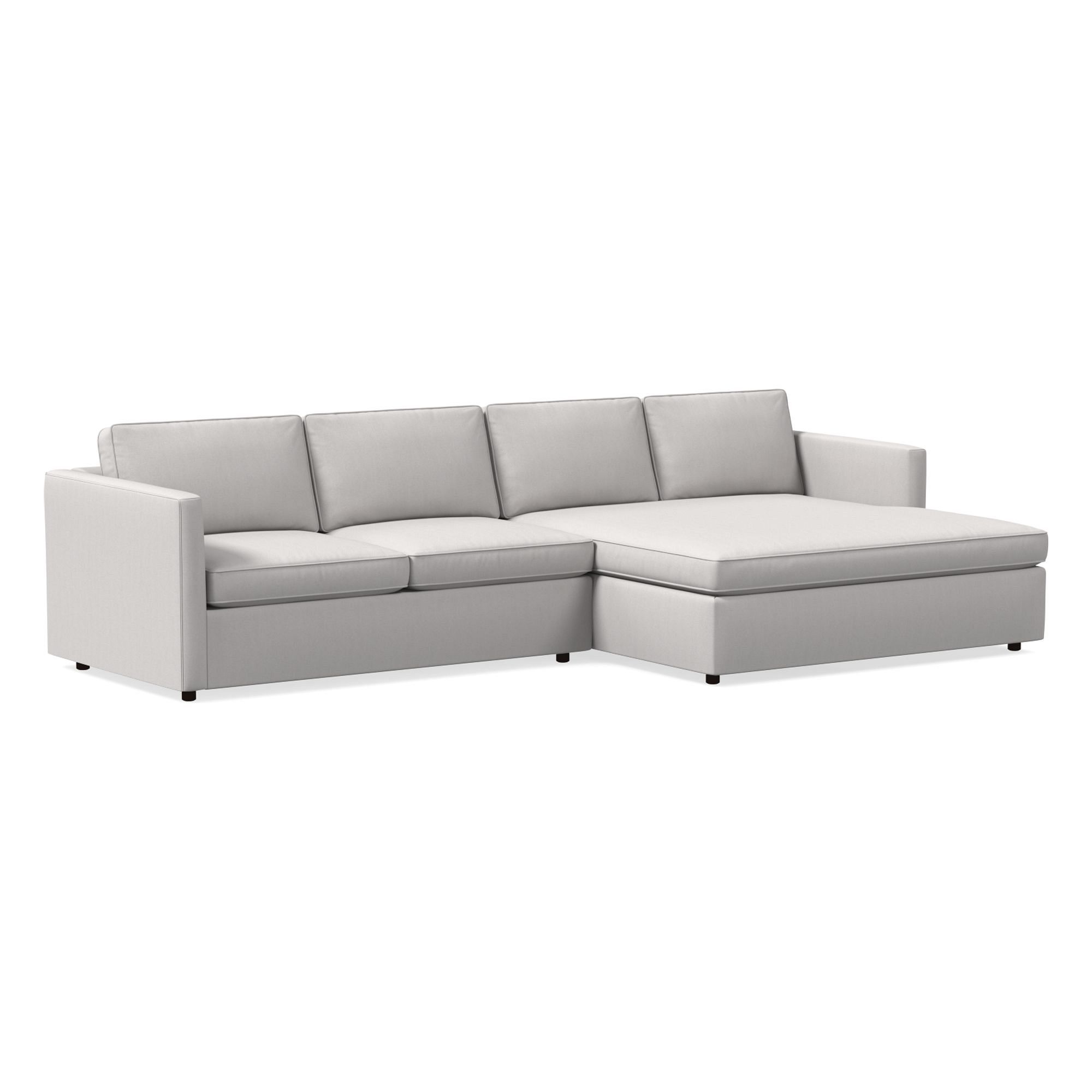 Harris Double Wide Chaise Sectional | Sofa With West Elm