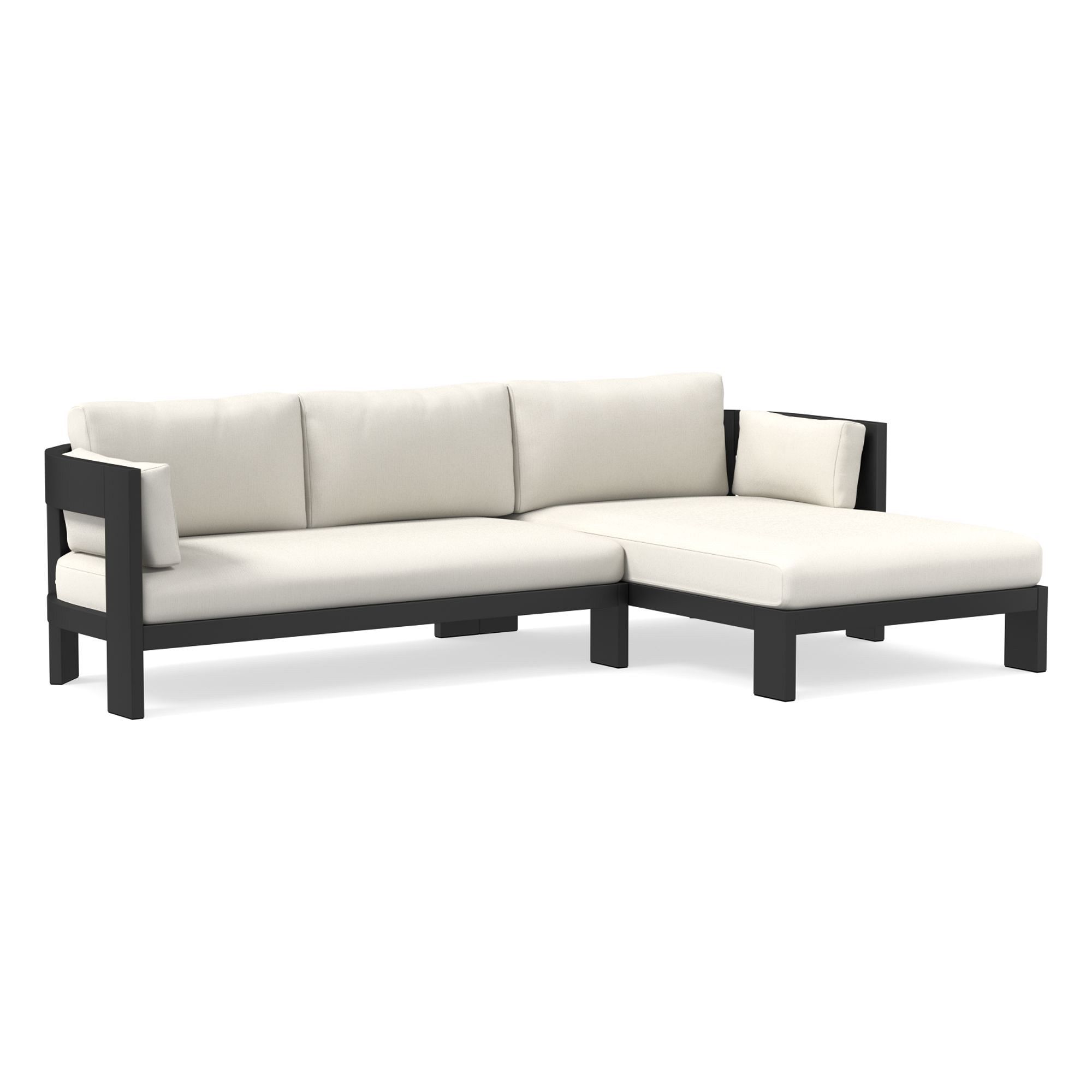 Caldera Aluminum Outdoor -Piece Chaise Sectional Cushion Covers | West Elm