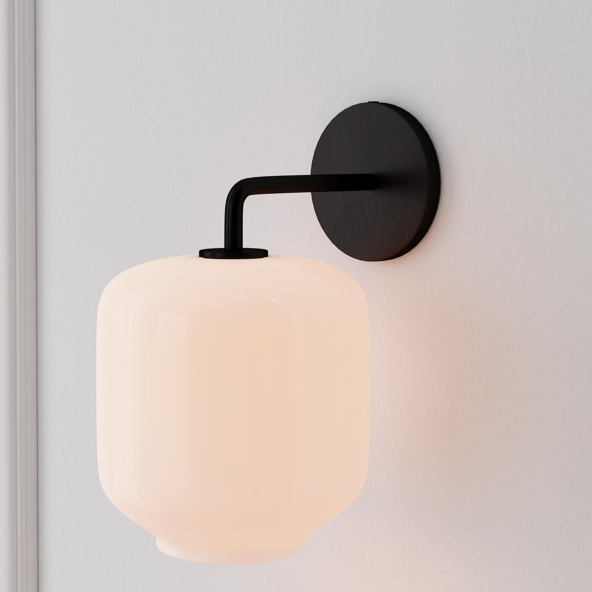 Sculptural Glass Pebble Wall Sconce - Medium | West Elm