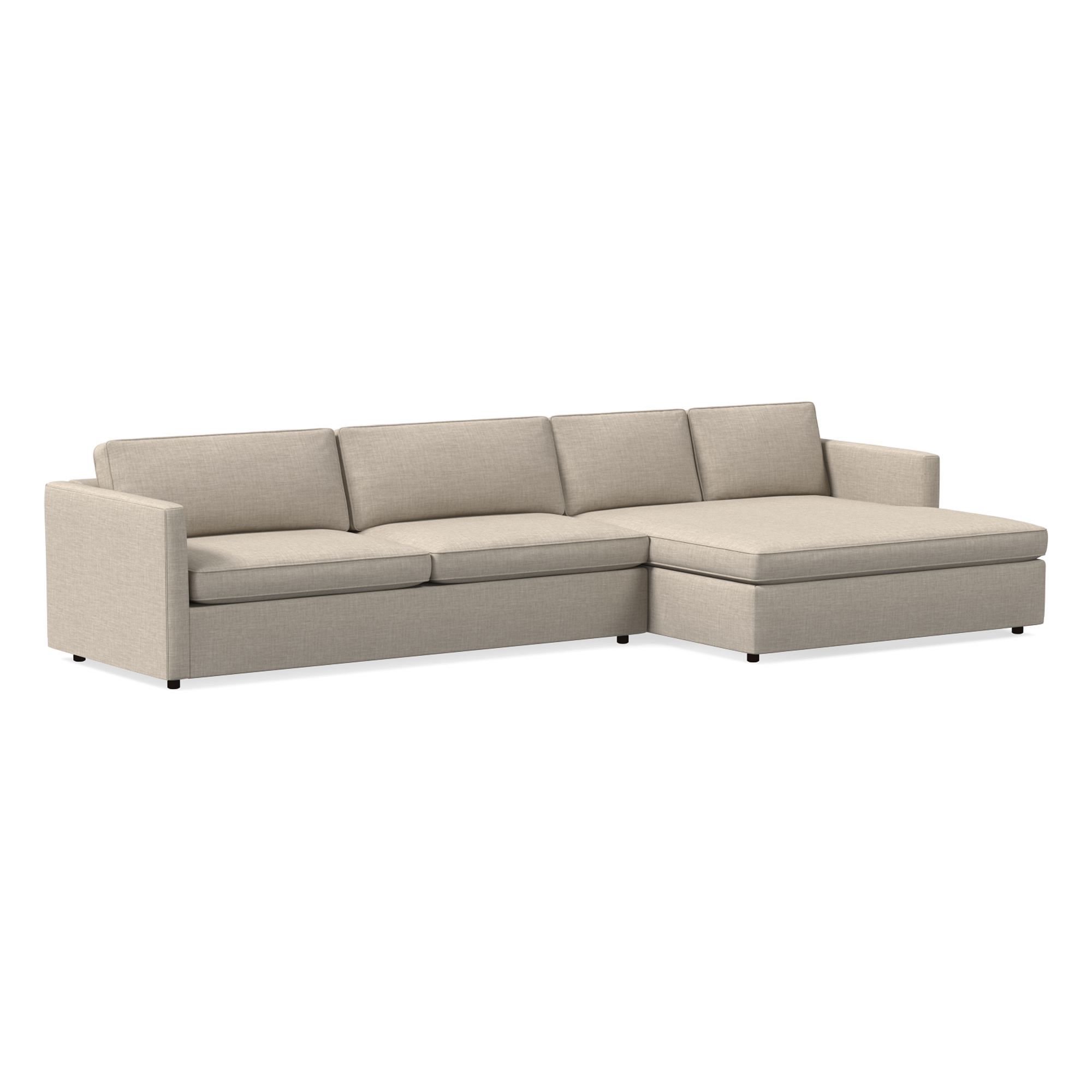 Harris Double Wide Chaise Sectional | Sofa With West Elm