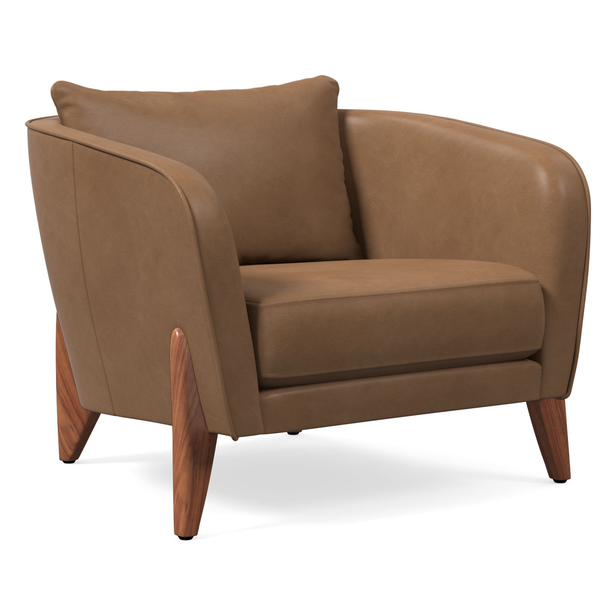 Delray Leather Chair | West Elm