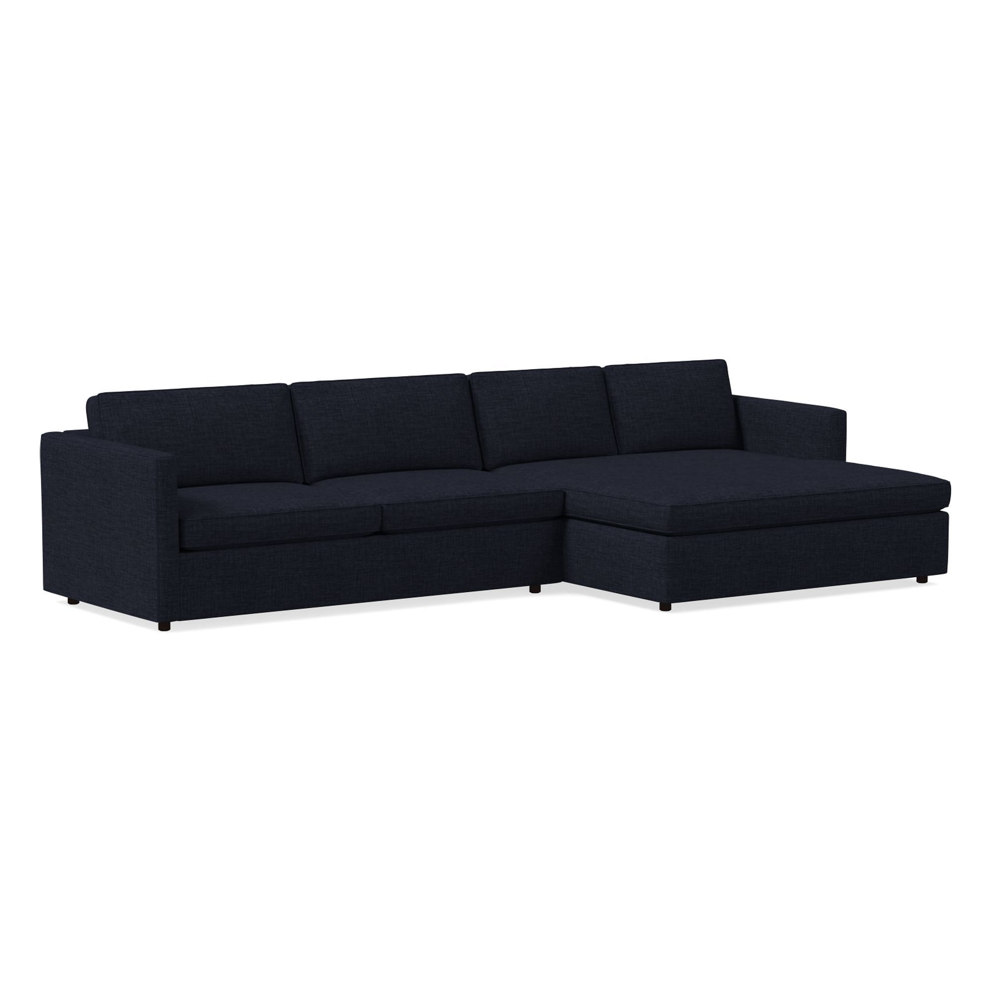 Harris Double Wide Chaise Sectional | Sofa With West Elm