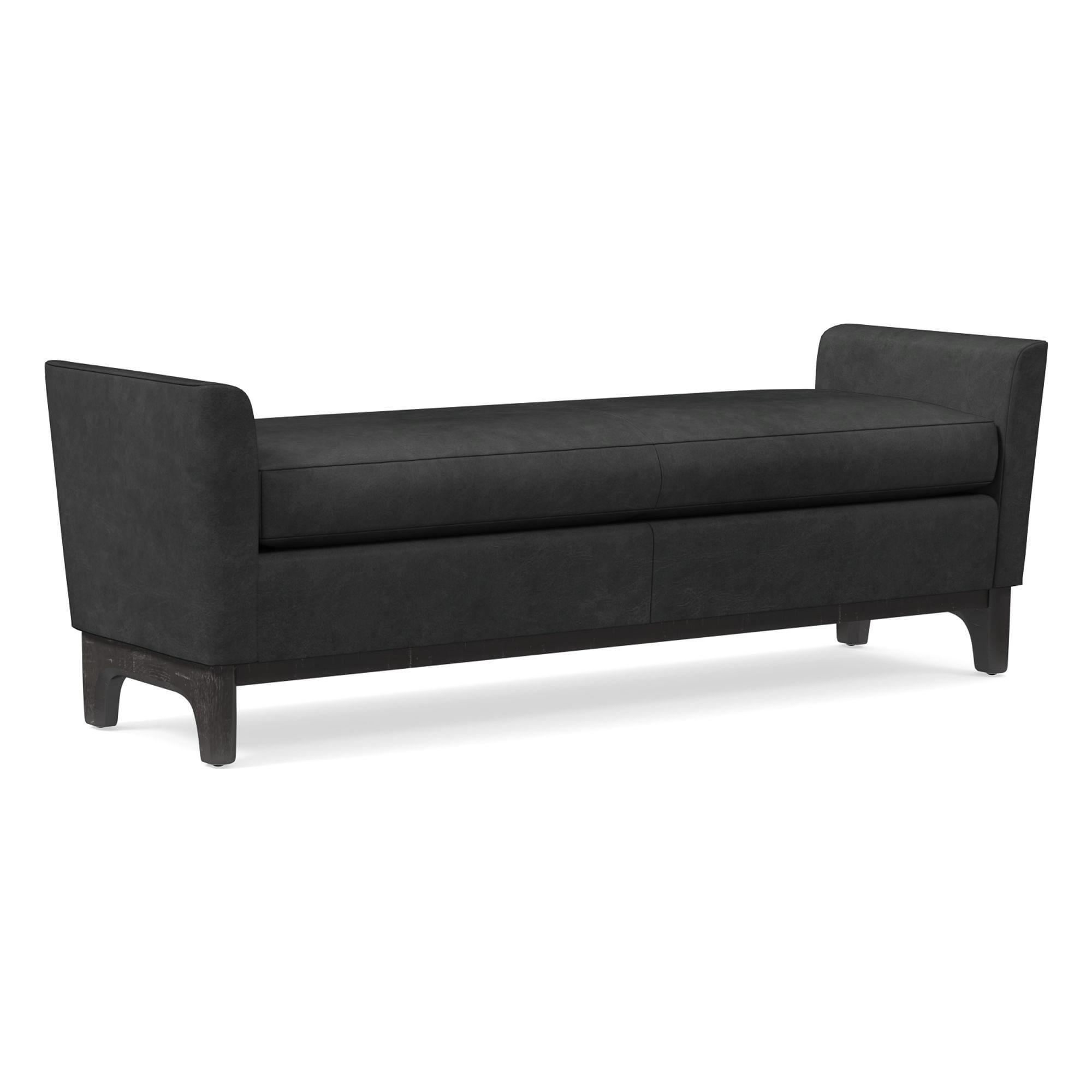 Harvey Leather Bench | West Elm